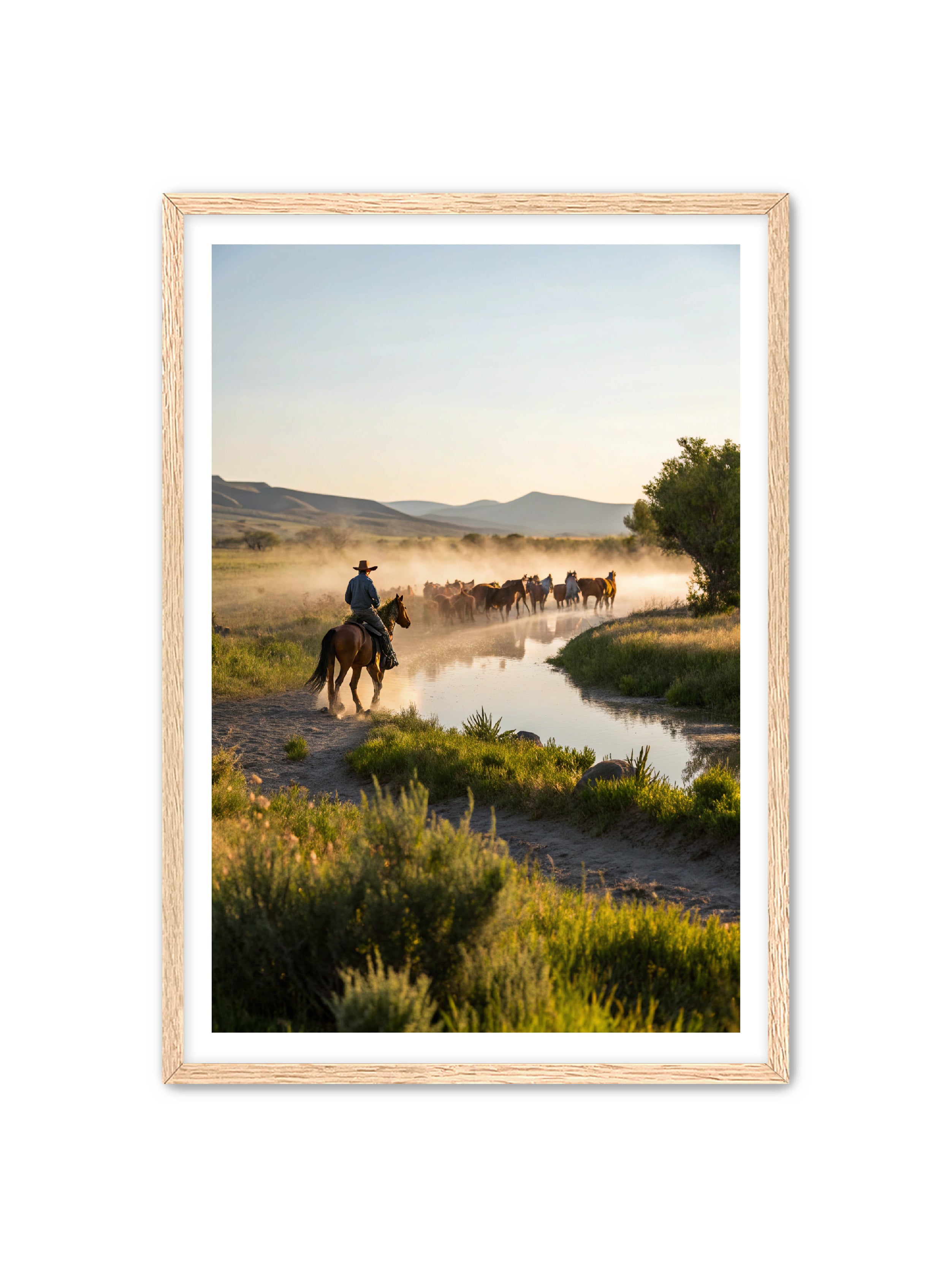 Apricus Prints Vaquero 'River Walk' Apricus Art Collection