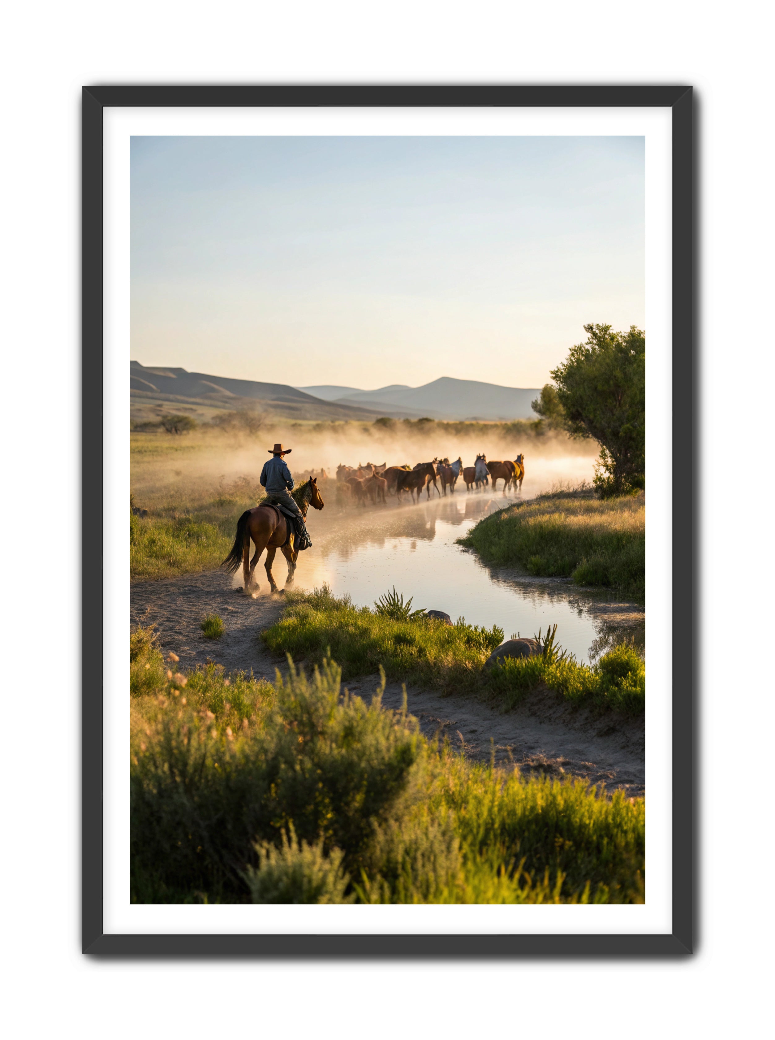 Apricus Prints Vaquero 'River Walk' Apricus Art Collection