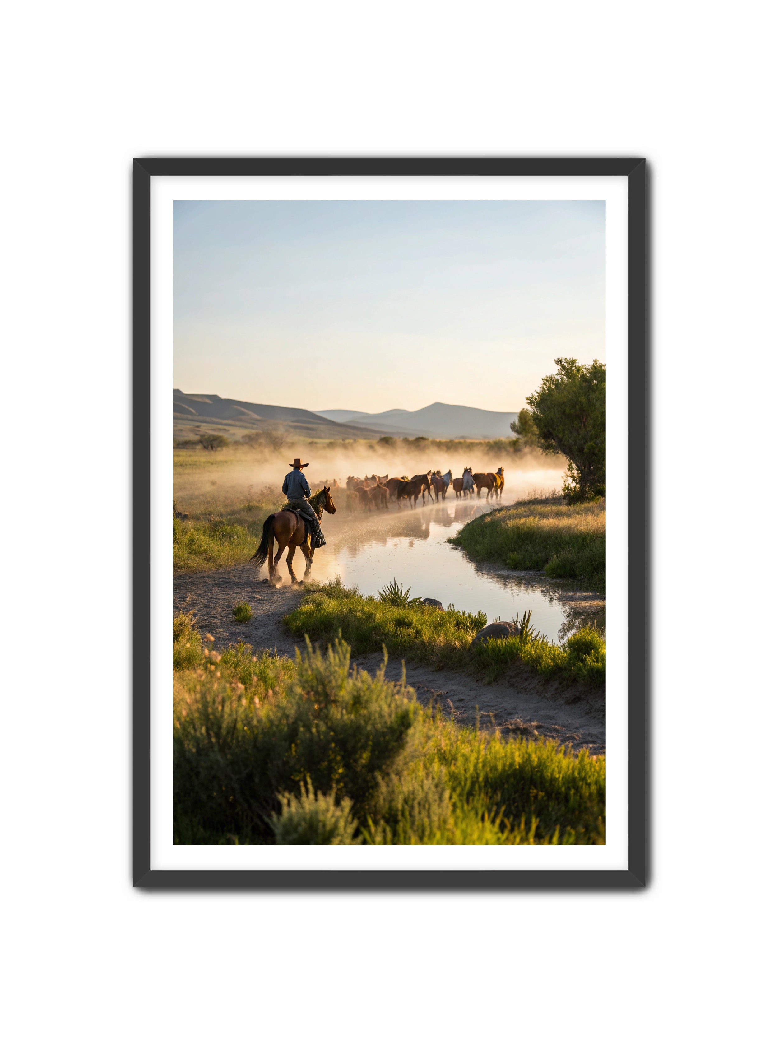 Apricus Prints Vaquero 'River Walk' Apricus Art Collection