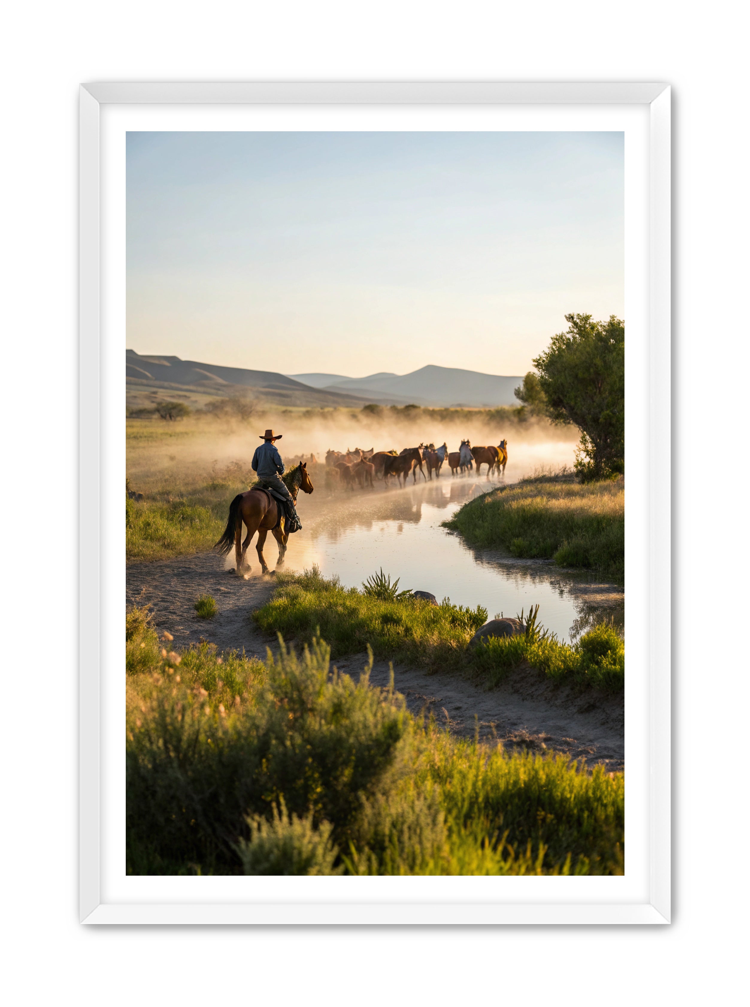 Apricus Prints Vaquero 'River Walk' Apricus Art Collection