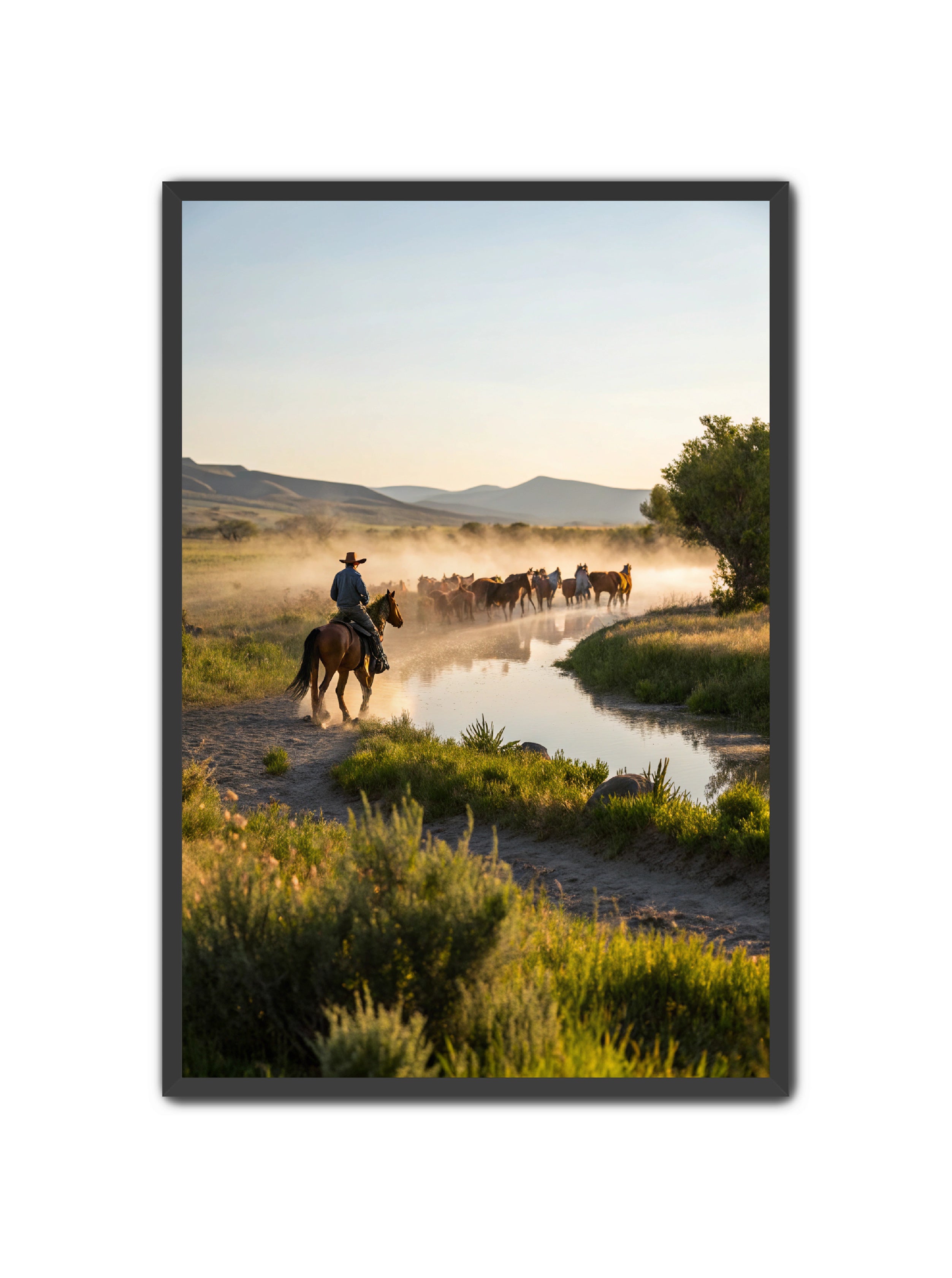 Apricus Prints Vaquero 'River Walk' Apricus Art Collection