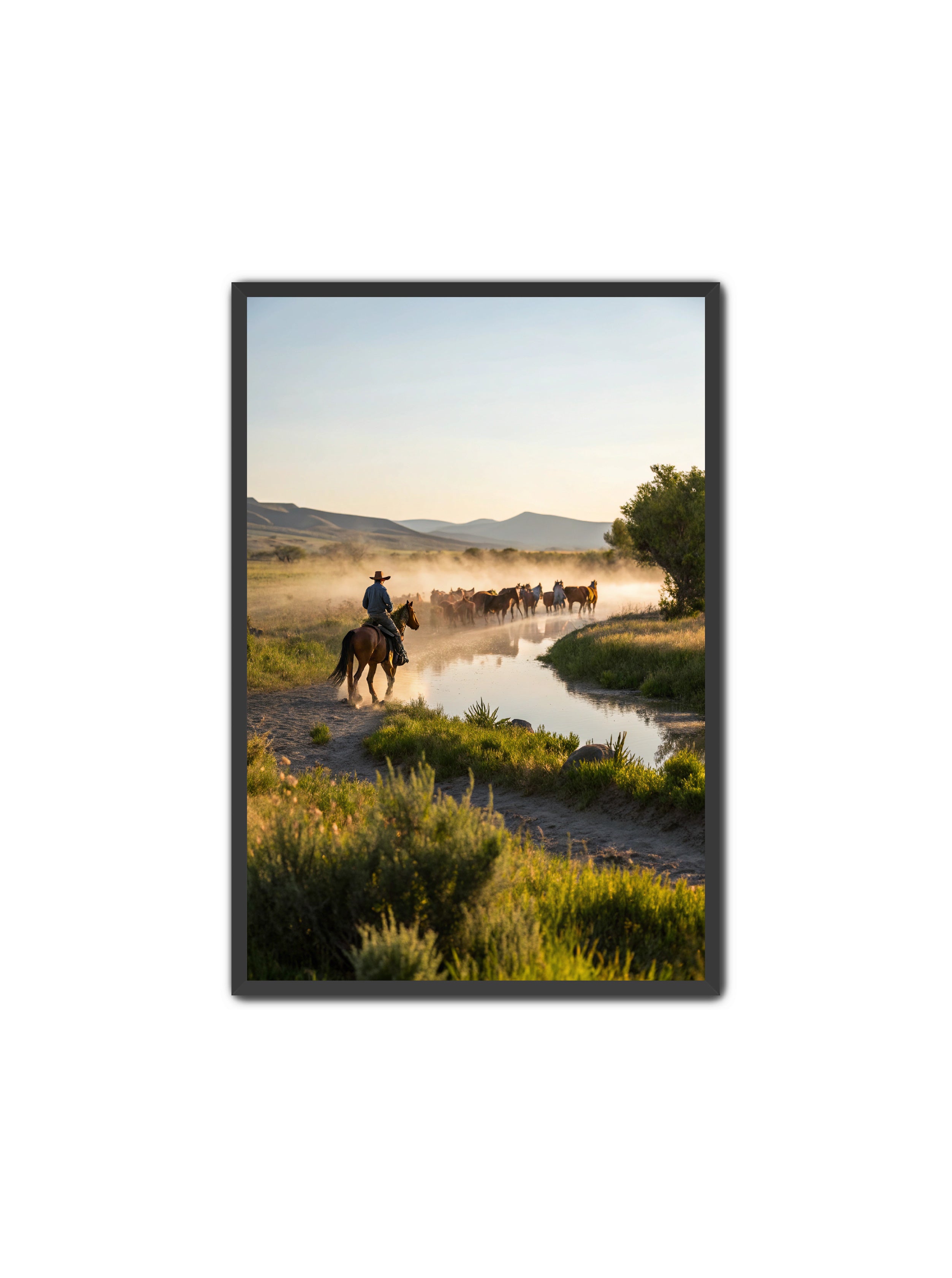 Apricus Prints Vaquero 'River Walk' Apricus Art Collection