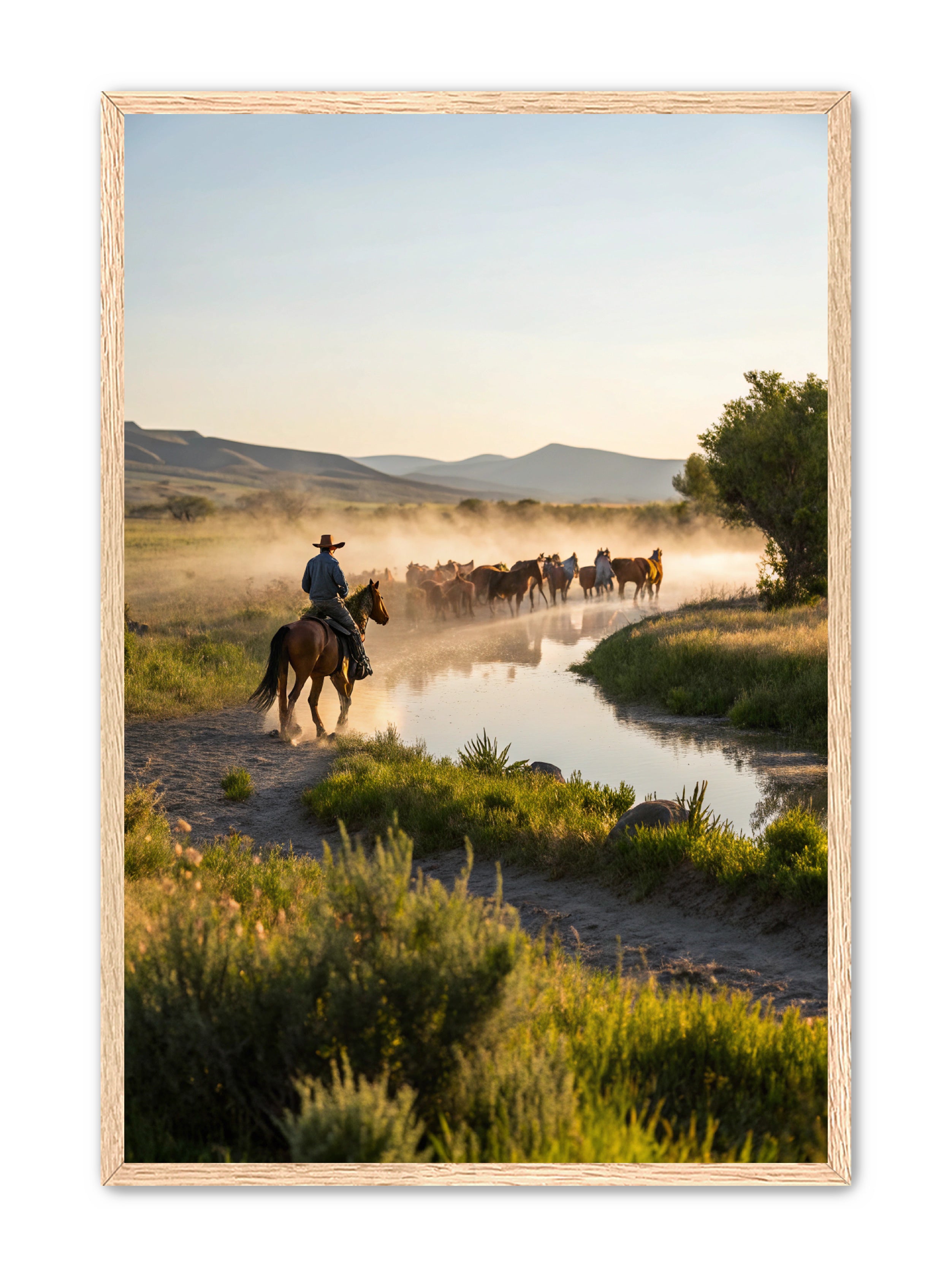 Apricus Prints Vaquero 'River Walk' Apricus Art Collection