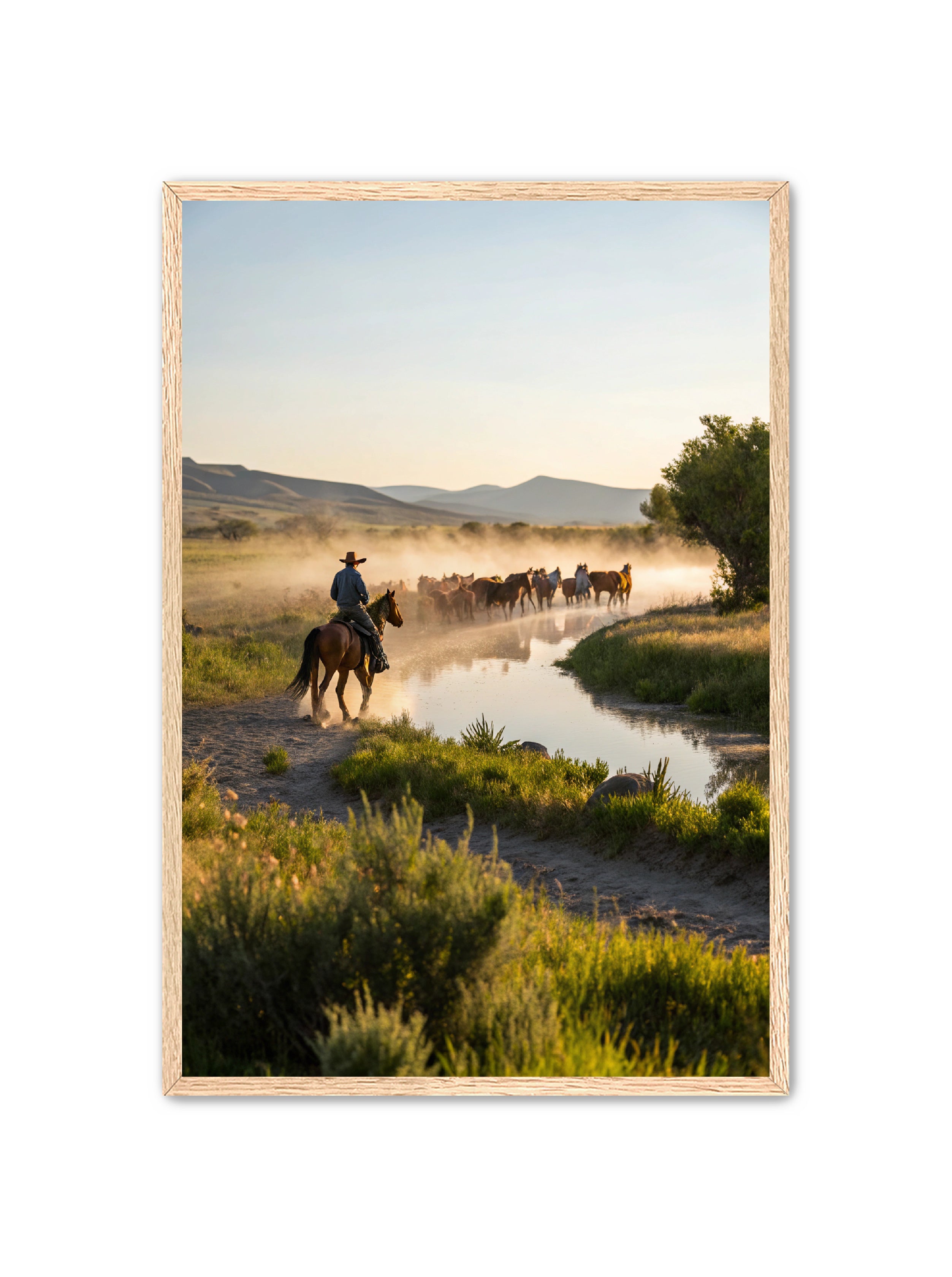 Apricus Prints Vaquero 'River Walk' Apricus Art Collection