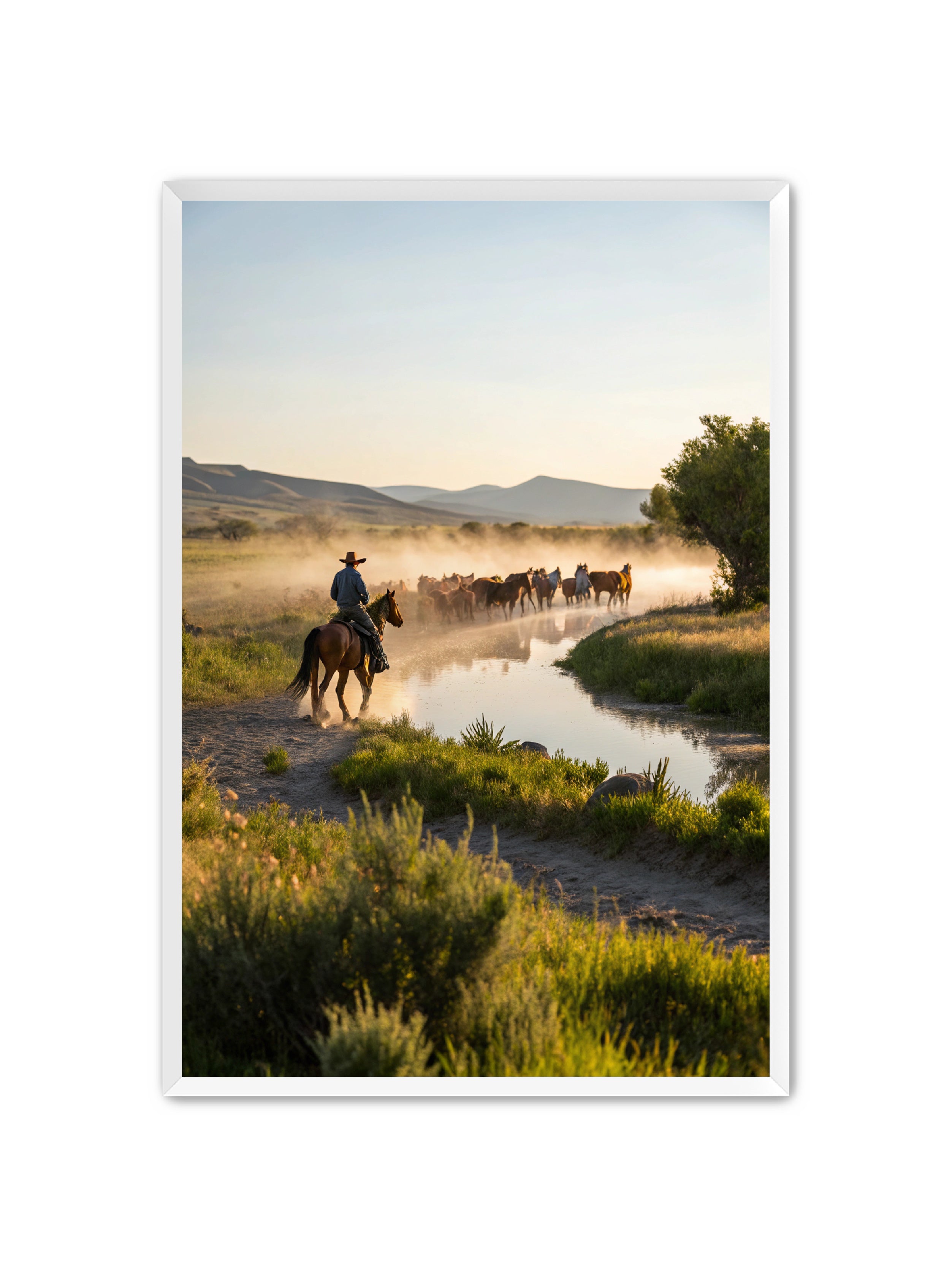 Apricus Prints Vaquero 'River Walk' Apricus Art Collection