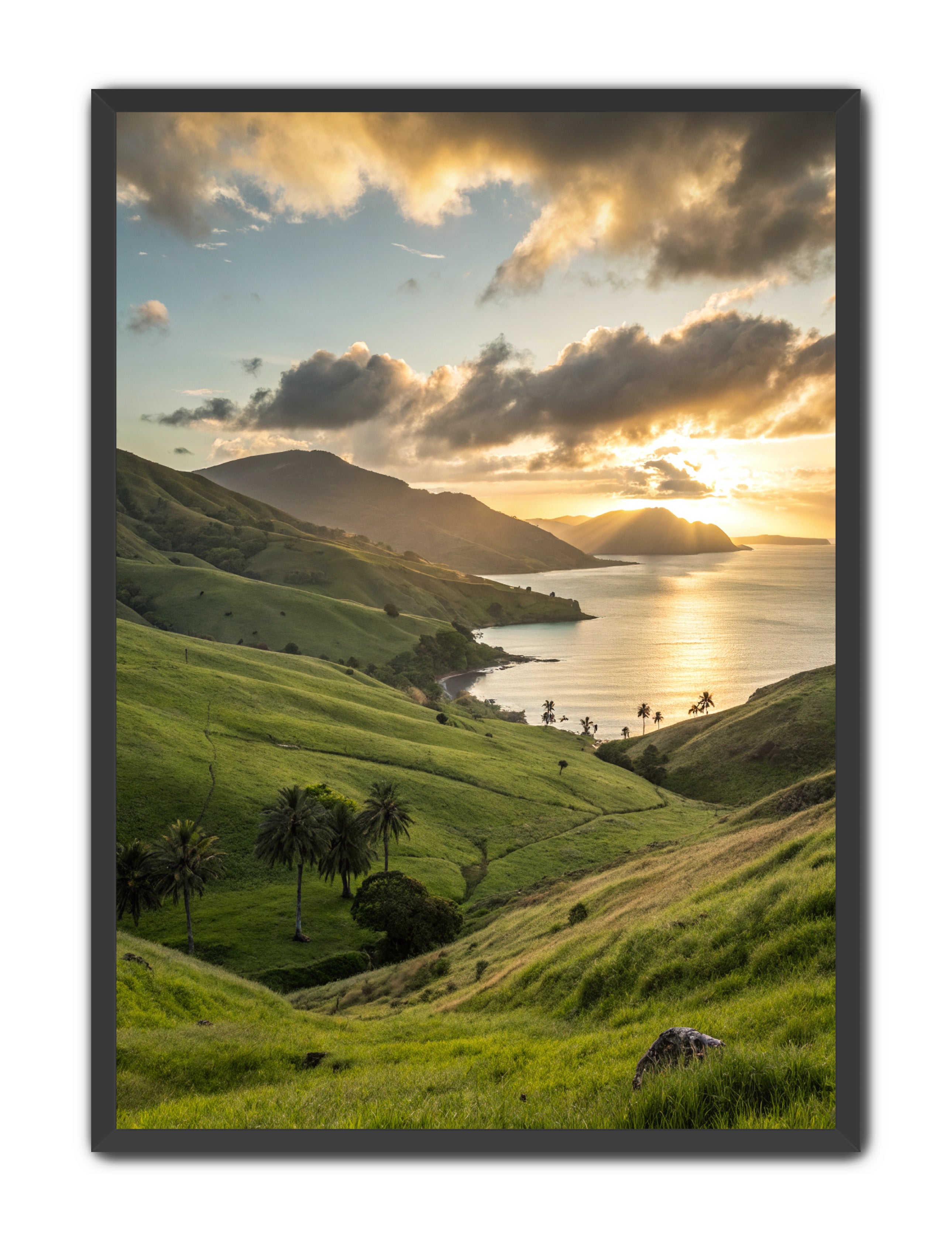 Apricus Prints Beaches 'Rolling Hills of the Tropics' Apricus Art Collection