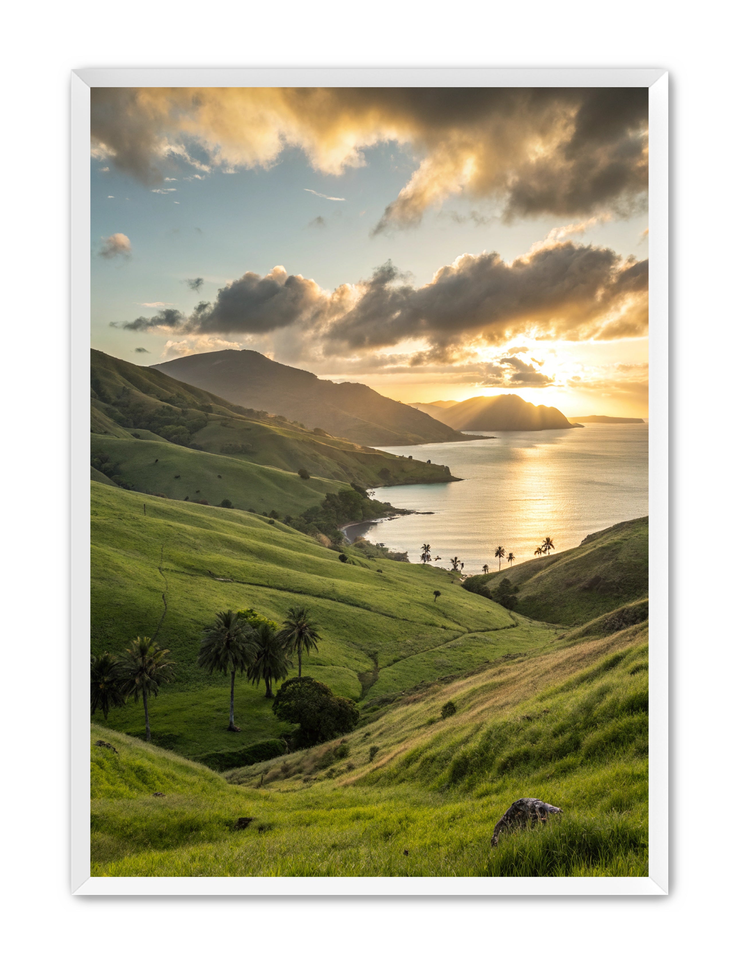 Apricus Prints Beaches 'Rolling Hills of the Tropics' Apricus Art Collection