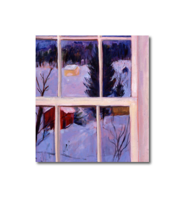 Contemporary Landscape 'SMALL VERMONT WINDOW' - Oil and Liquin on Linen Diana Kurz