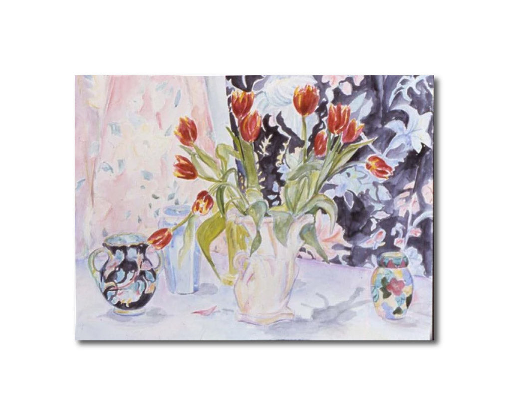 'STILL LIFE WITH TULIPS #1' - Watercolor on Paper