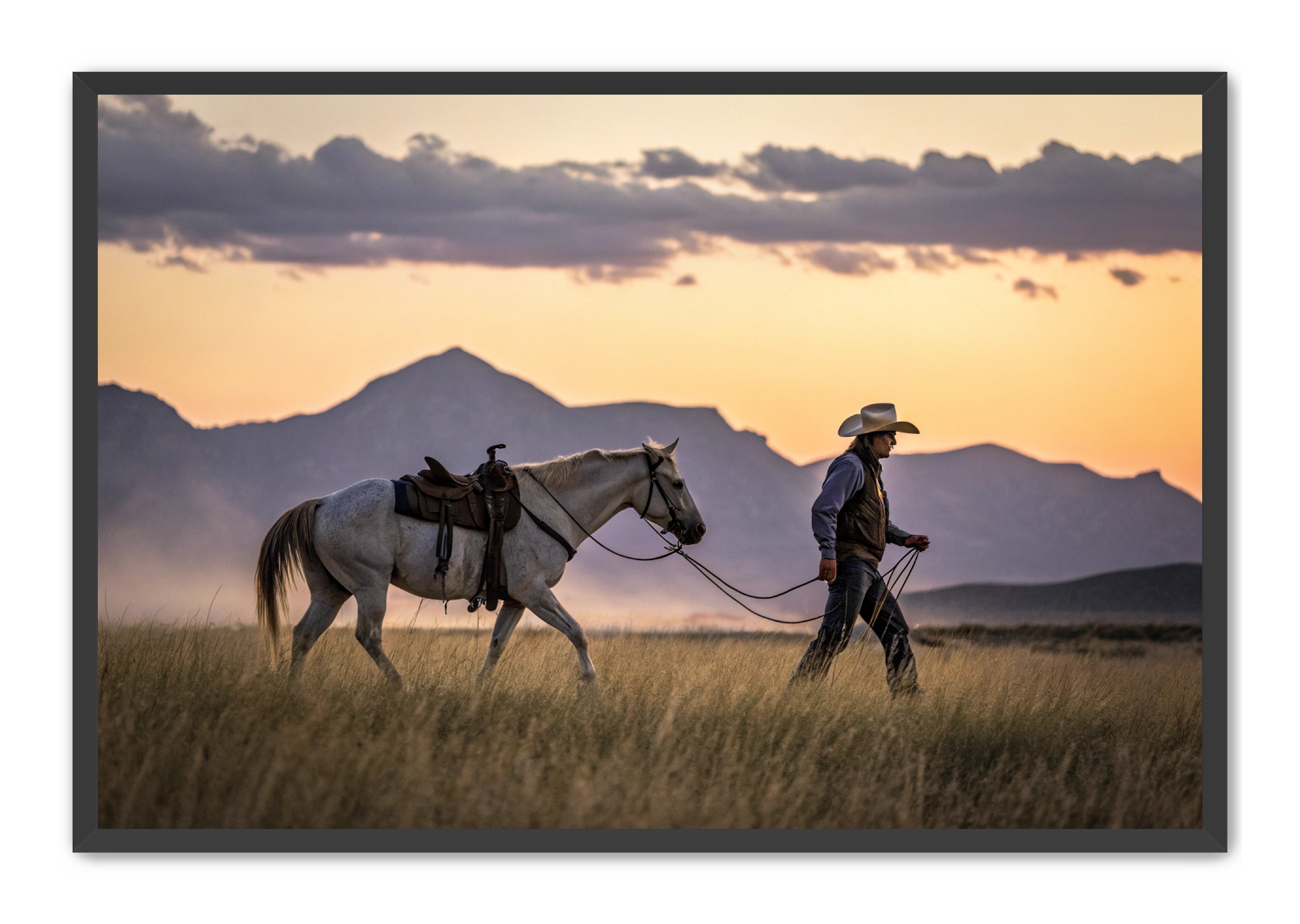 Apricus Prints Vaquero 'Saddle & Solitude' Apricus Art Collection