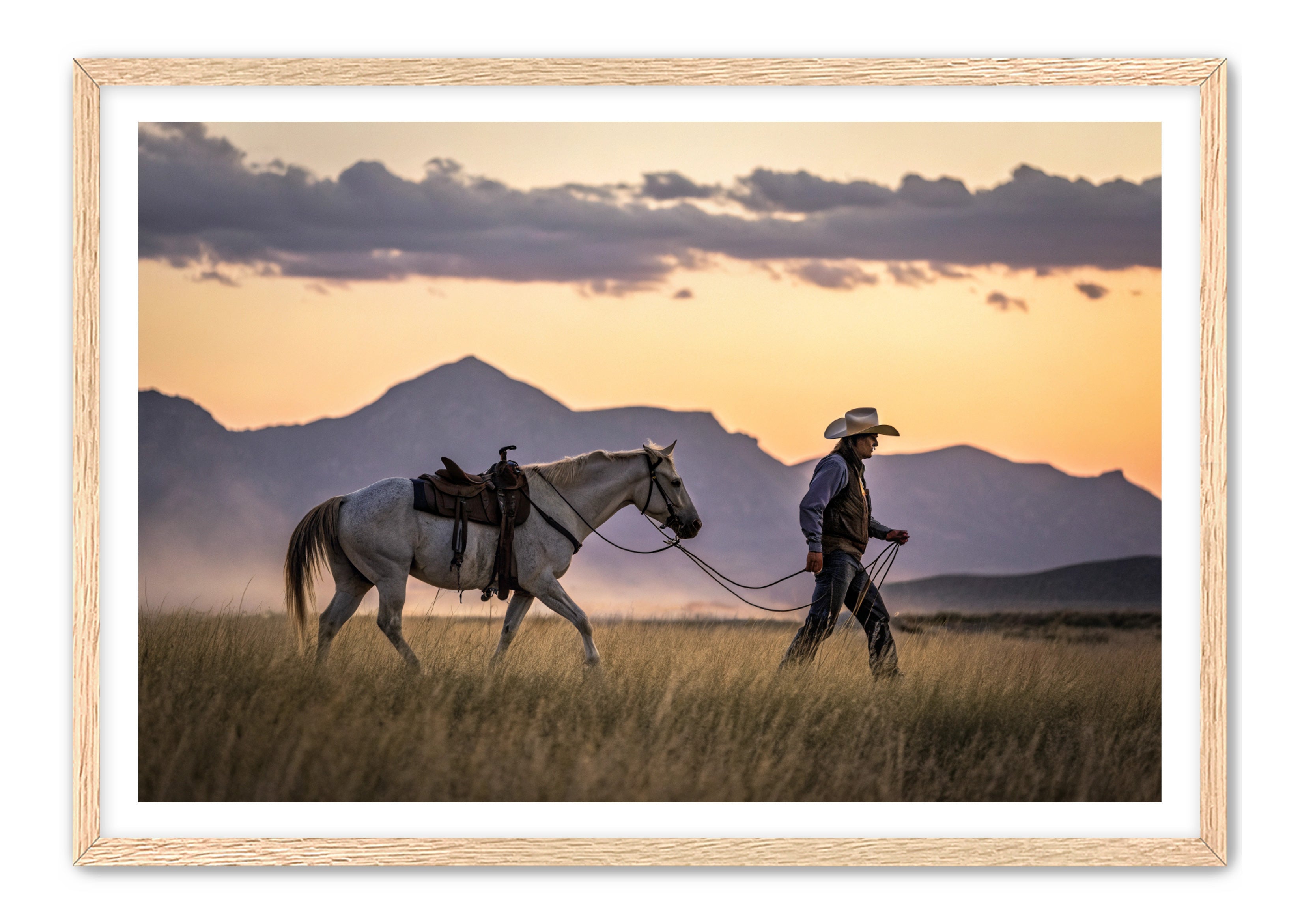 Apricus Prints Vaquero 'Saddle & Solitude' Apricus Art Collection