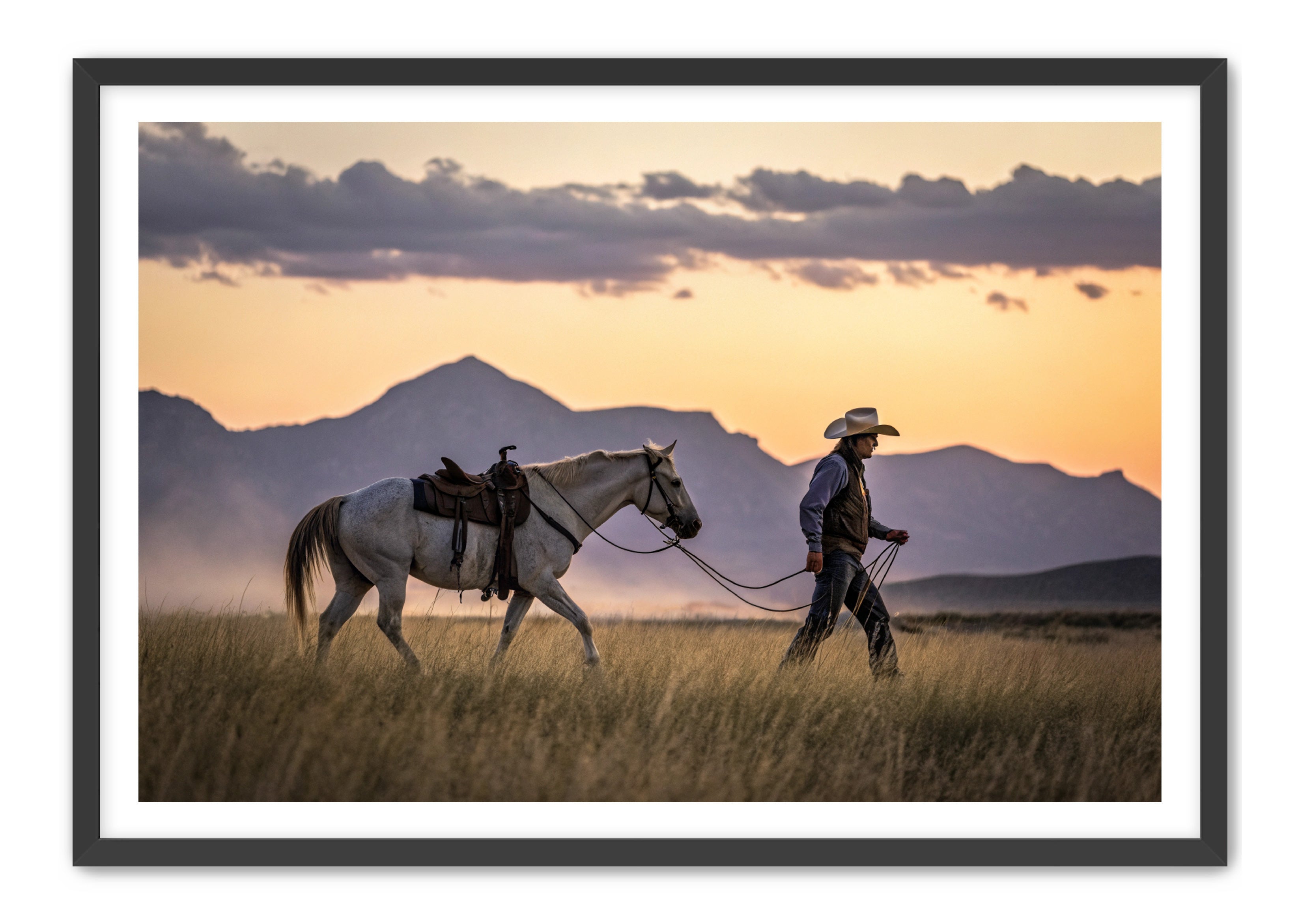 Apricus Prints Vaquero 'Saddle & Solitude' Apricus Art Collection