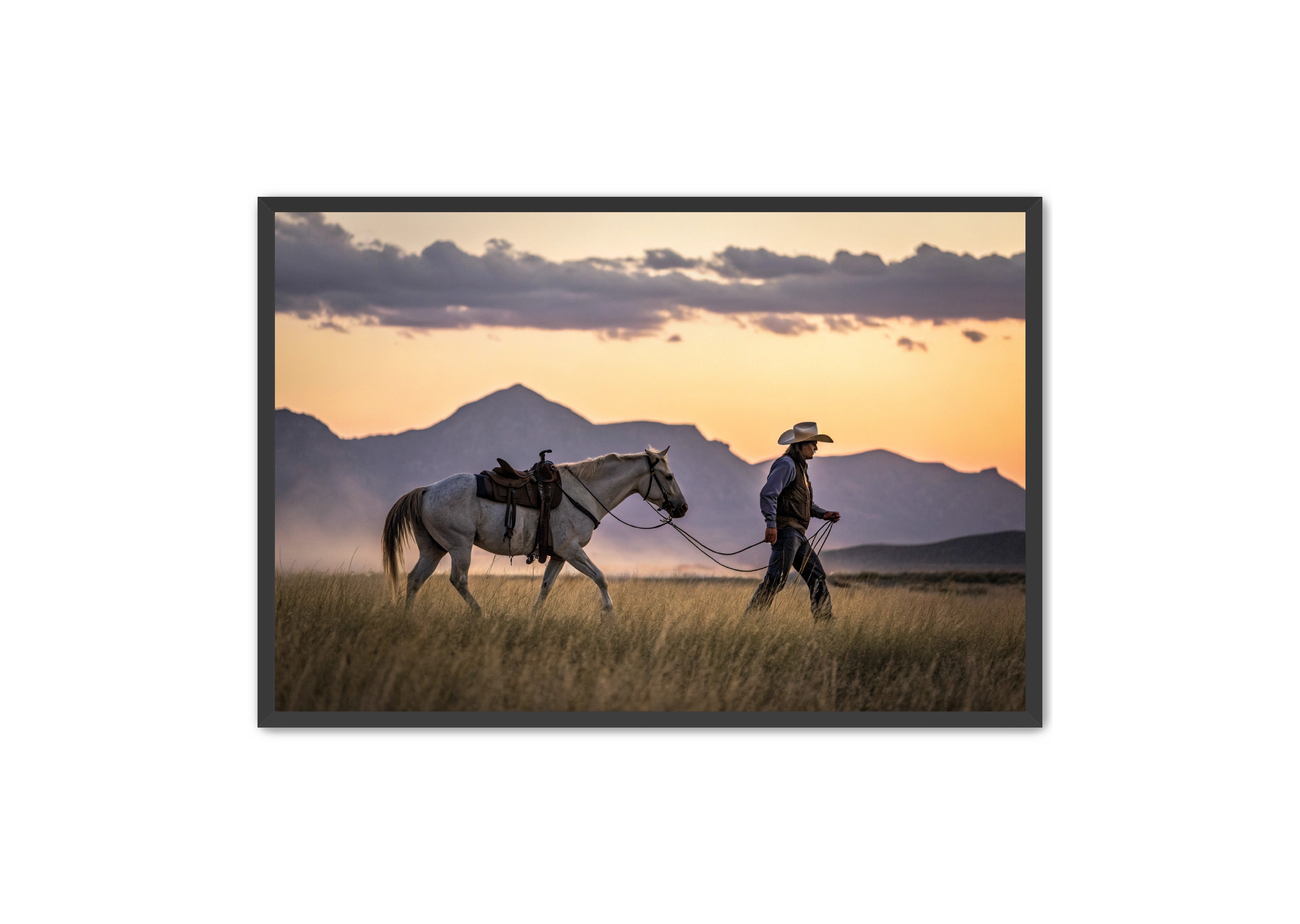 Apricus Prints Vaquero 'Saddle & Solitude' Apricus Art Collection