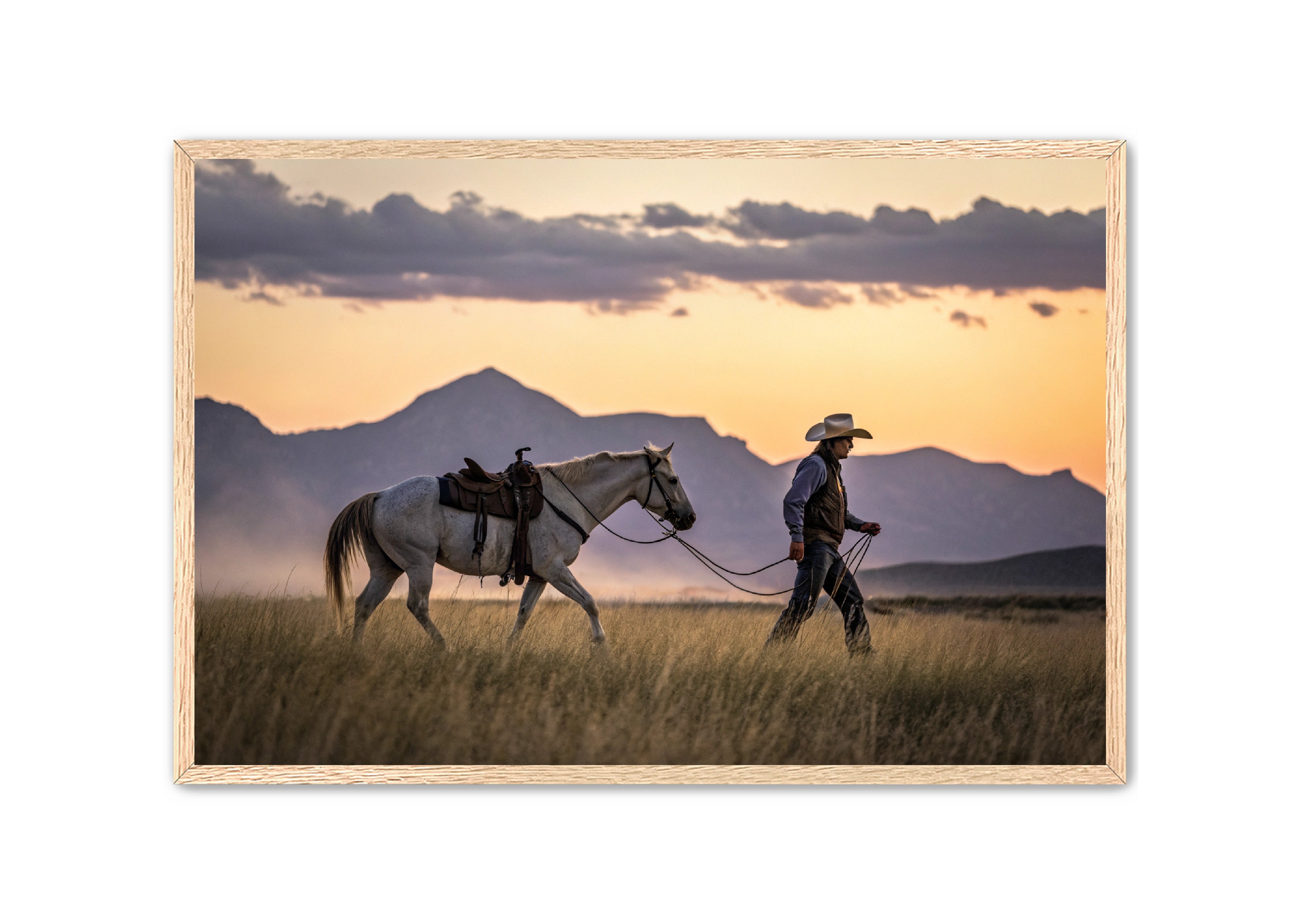 Apricus Prints Vaquero 'Saddle & Solitude' Apricus Art Collection