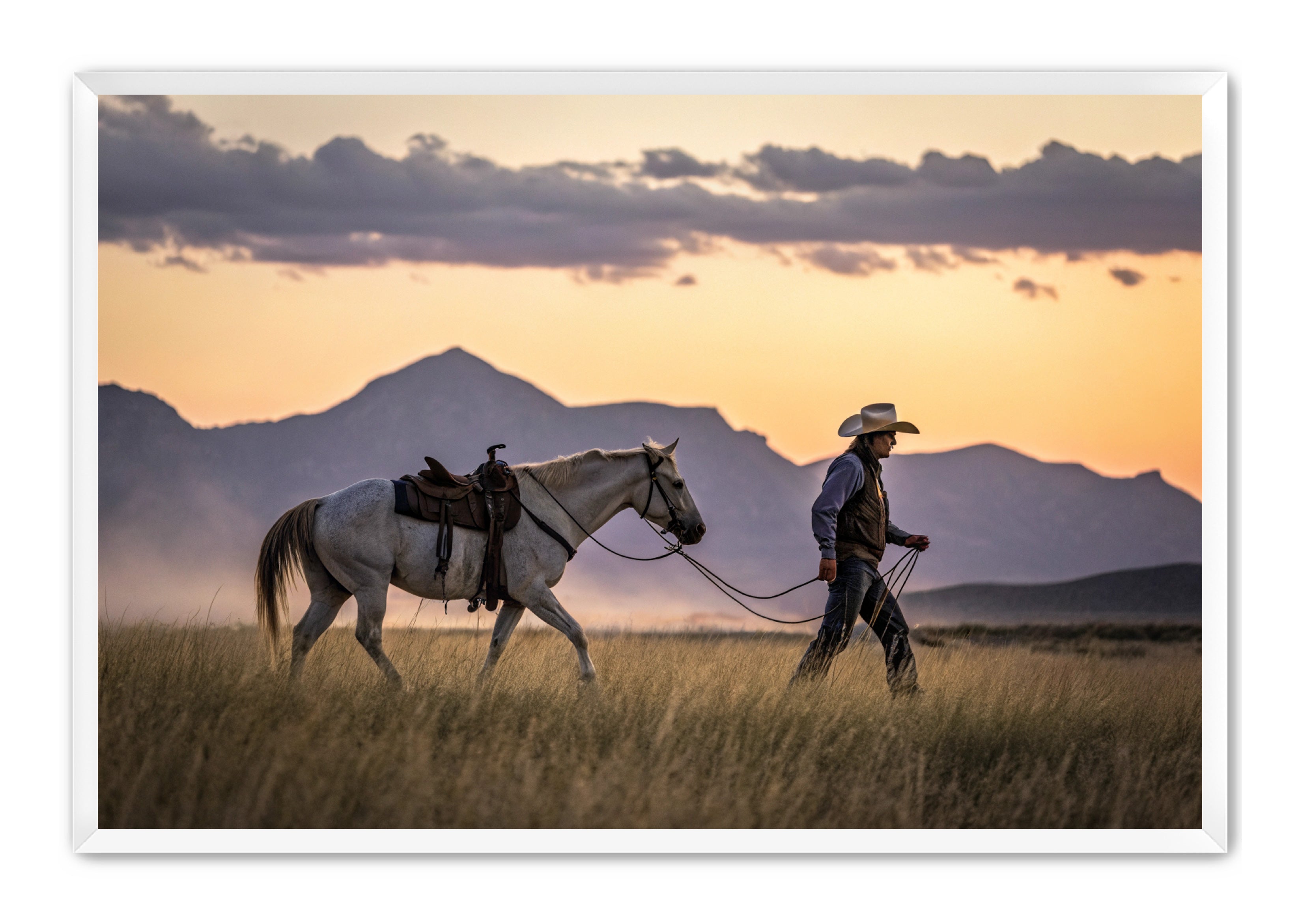 Apricus Prints Vaquero 'Saddle & Solitude' Apricus Art Collection