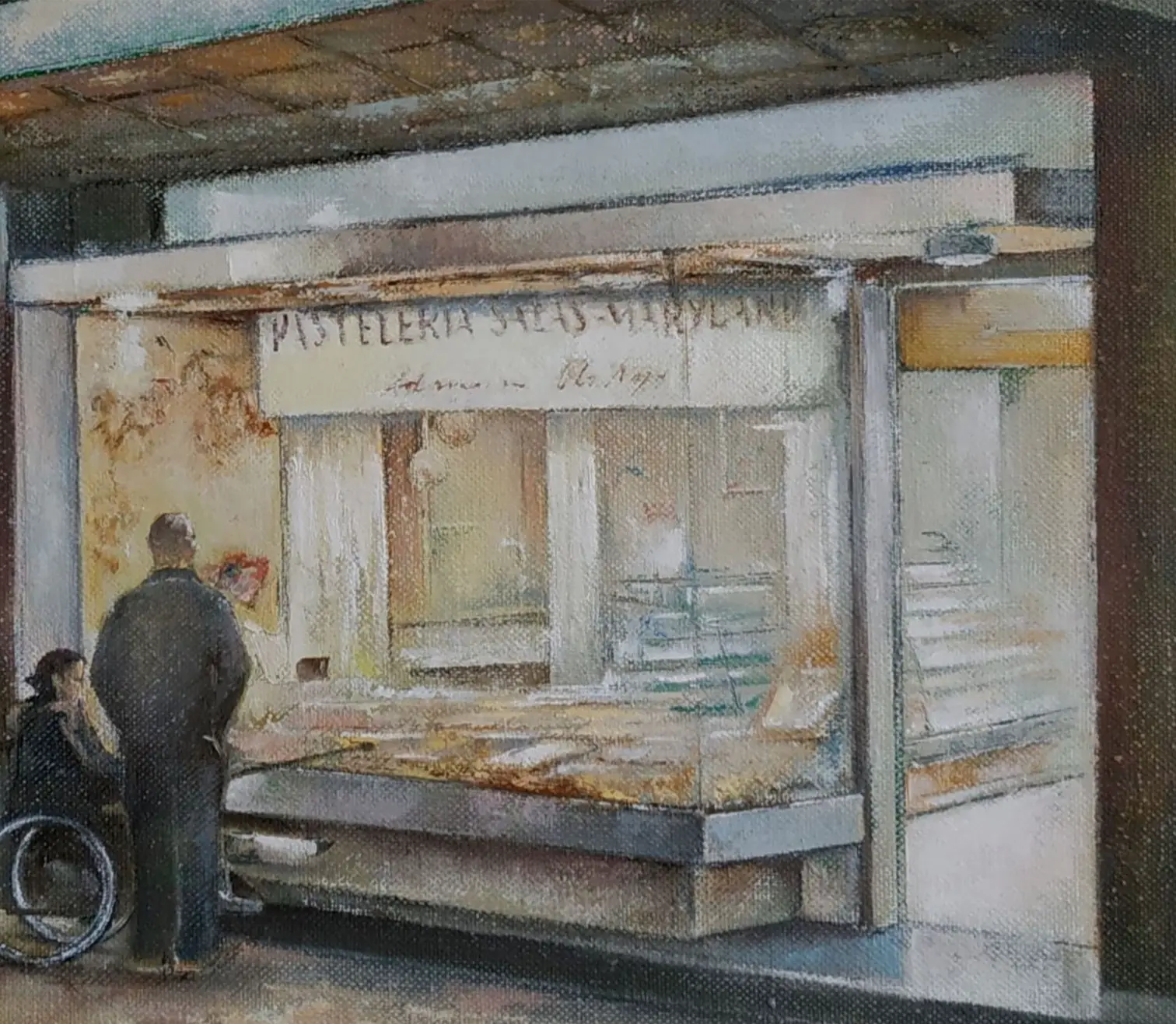 Figurative Oil Painting 'MARYLAND CAKE SHOP' Tomas Castano