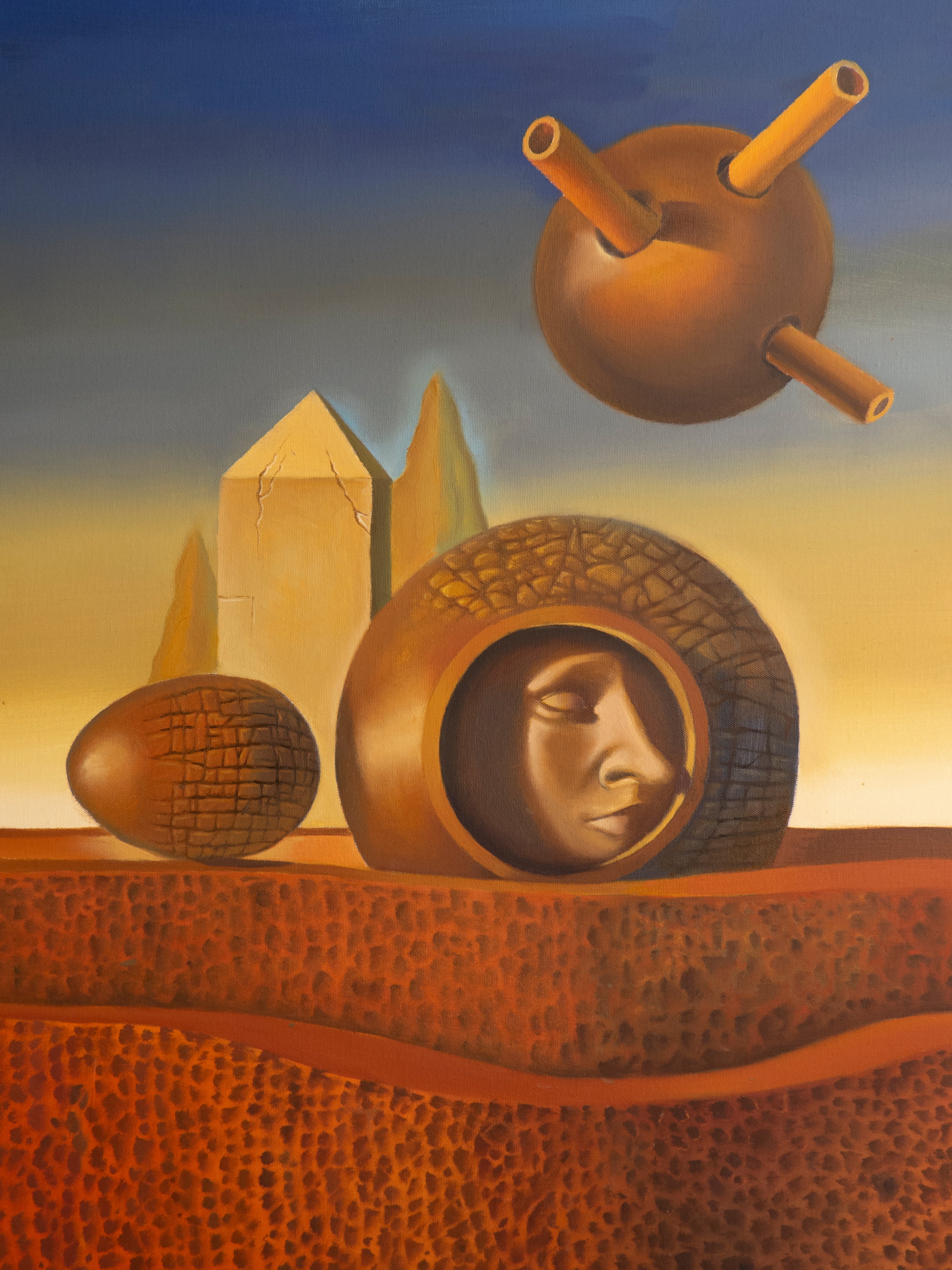 Painting Surrealism 'SHADOWS OF WAR' Ruben Cukier