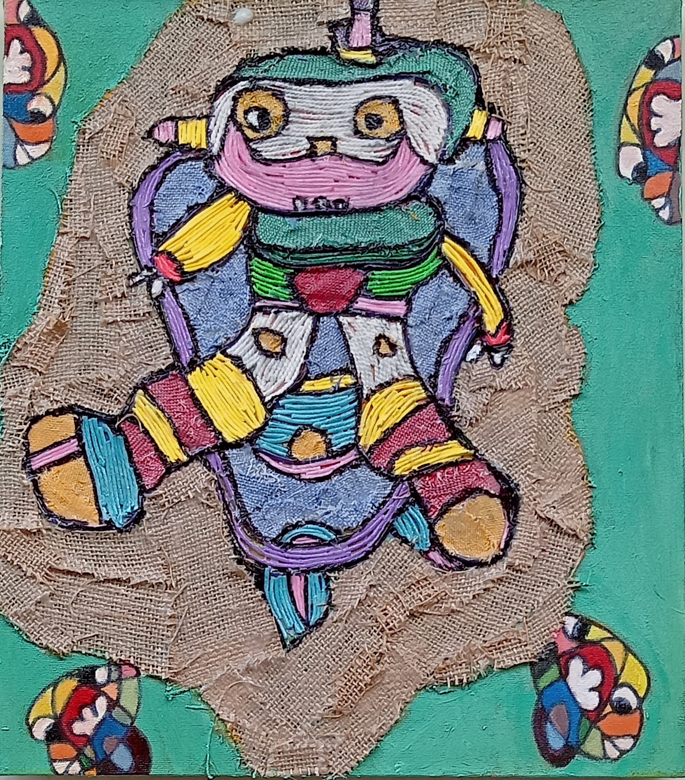 'STRONG BABY' - Mixed Medium on Canvas