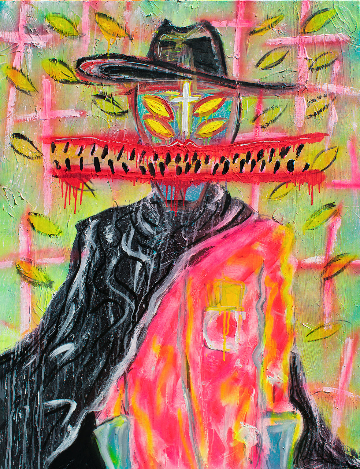 'THE COWBOY' - Acrylic and Mixed Media on Canvas