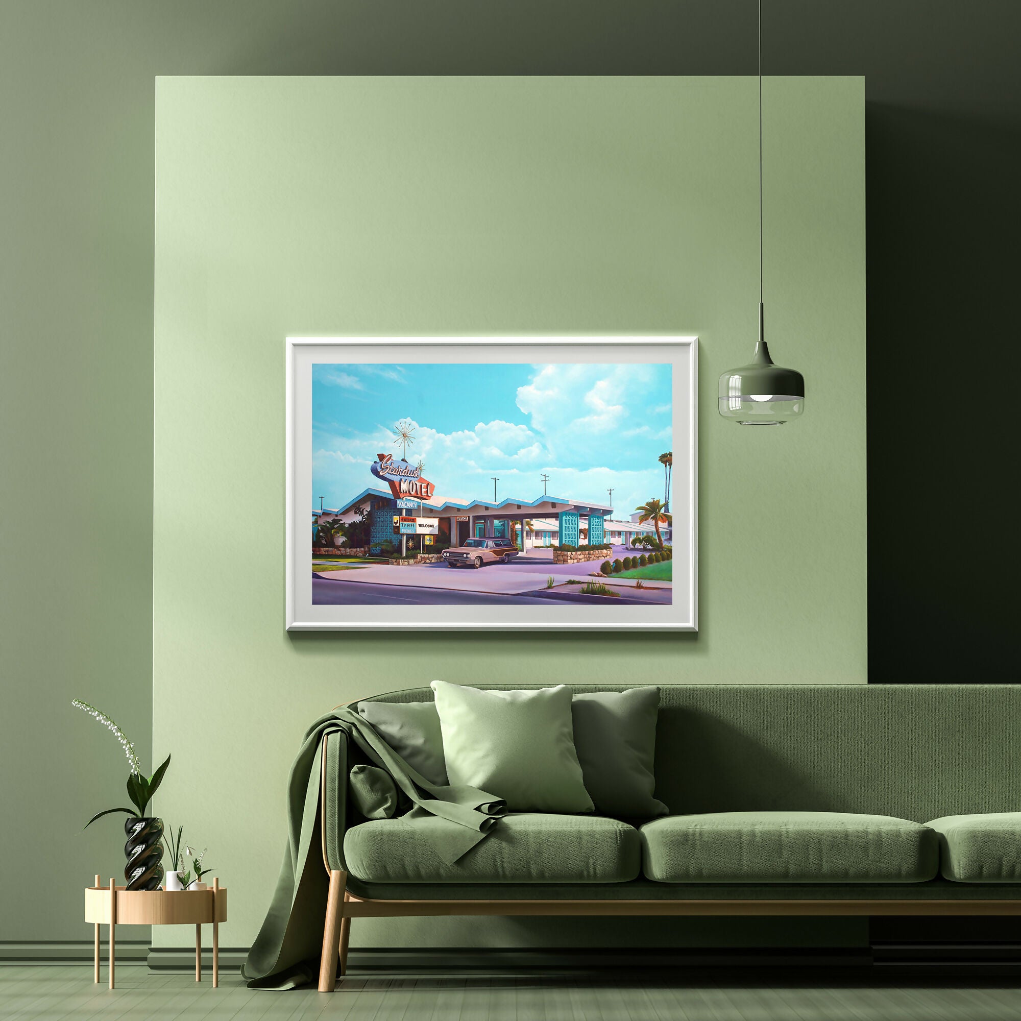 Acrylic Art Contemporary Painting STARDUST MOTEL Alex Devereux