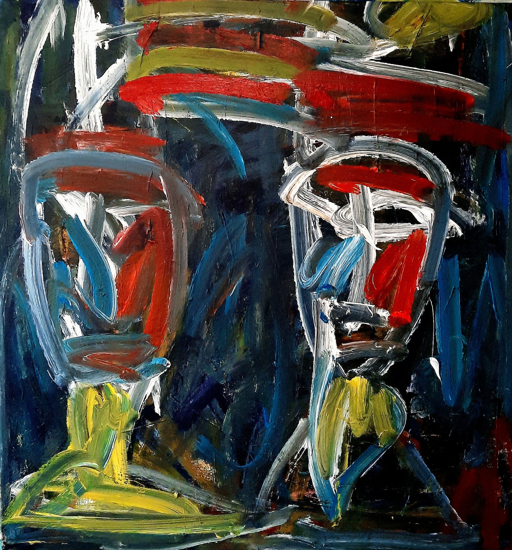 Acrylic Art Expressionist Figurative Two Spirits David Derish