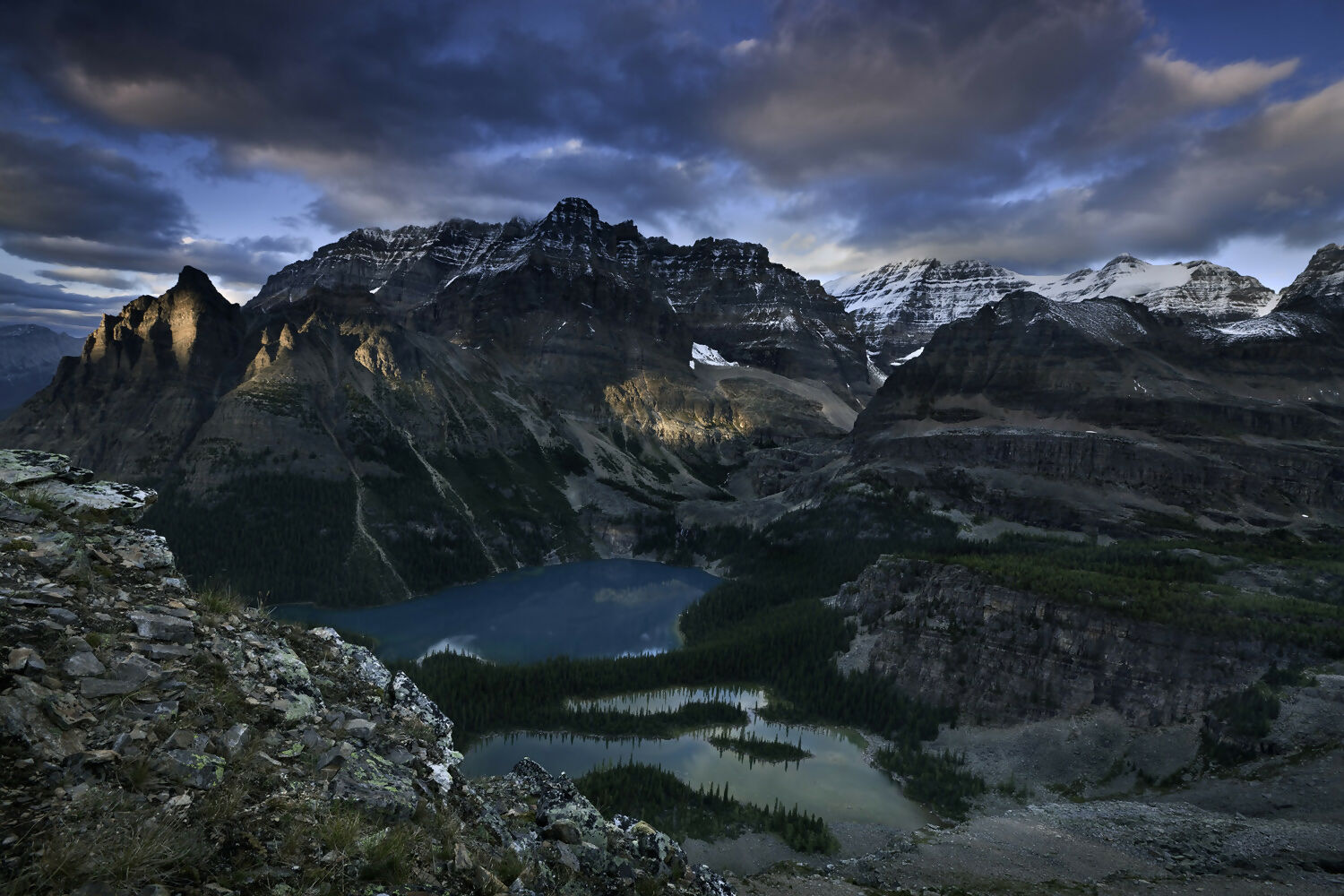 Landscape Photography Sunset, Lake O'Hara, from All Souls Prospect, Yoho National Park, Canada Peter Essick