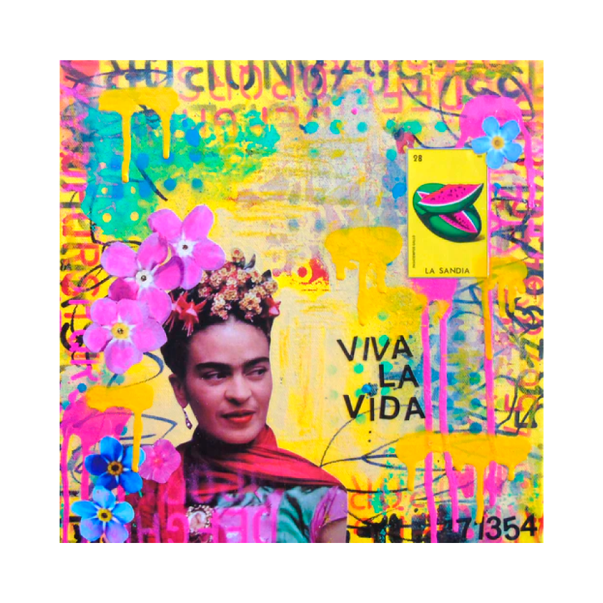 'VIVA LA VIDA' - Mixed media on canvas