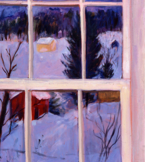 'SMALL VERMONT WINDOW' - Oil and Liquin on Linen