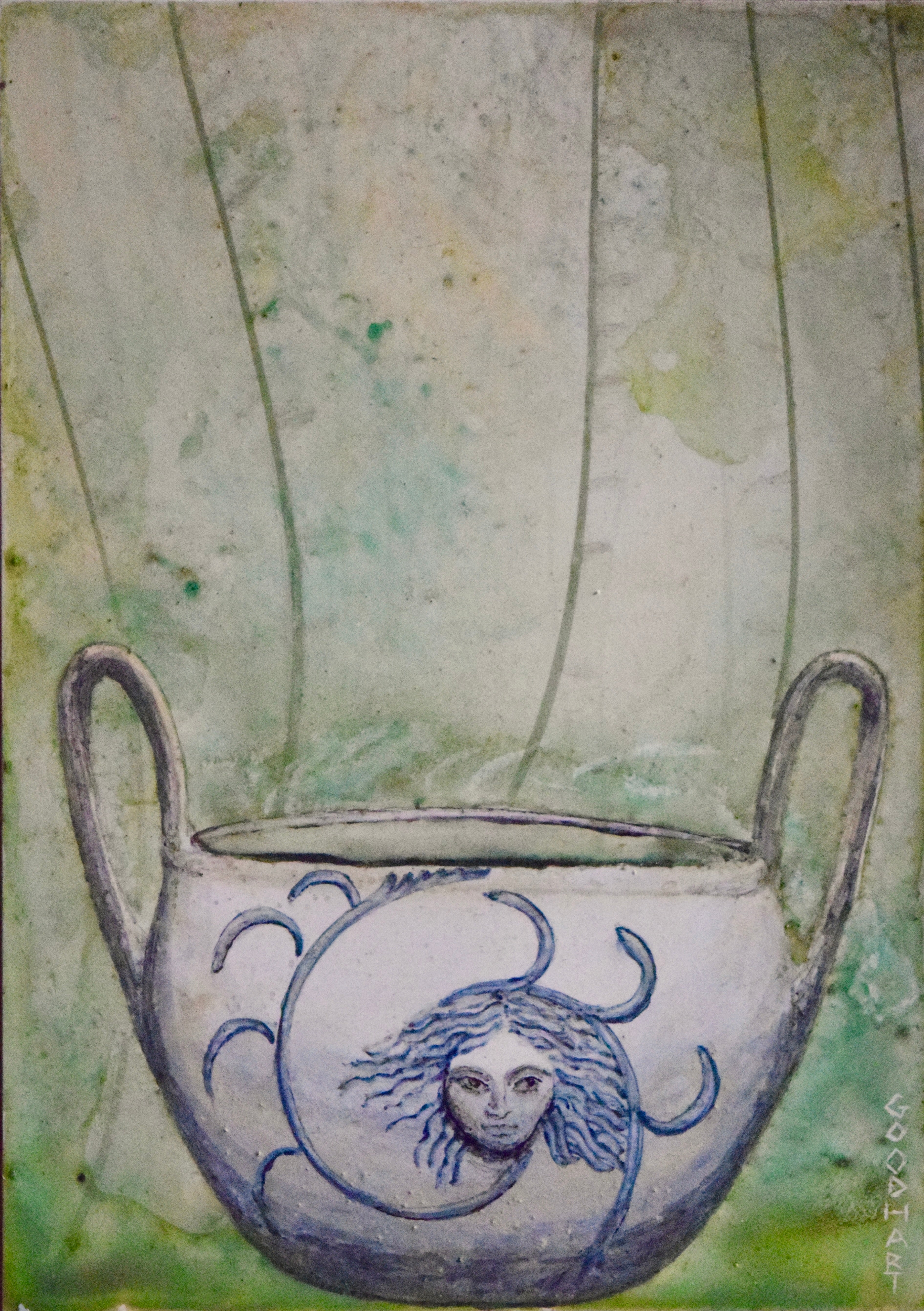 'VISAGE CUP' - Mixed Media on Panel