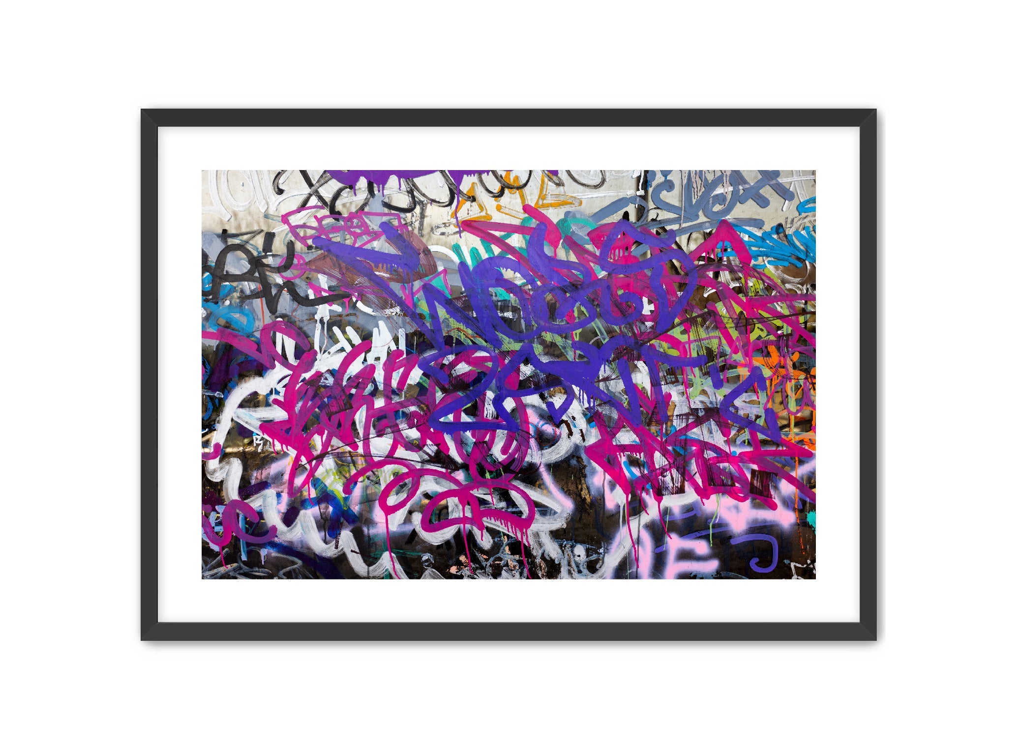 Horizontal Pop Art 'VIVID VIBES' Apricus Art Collection