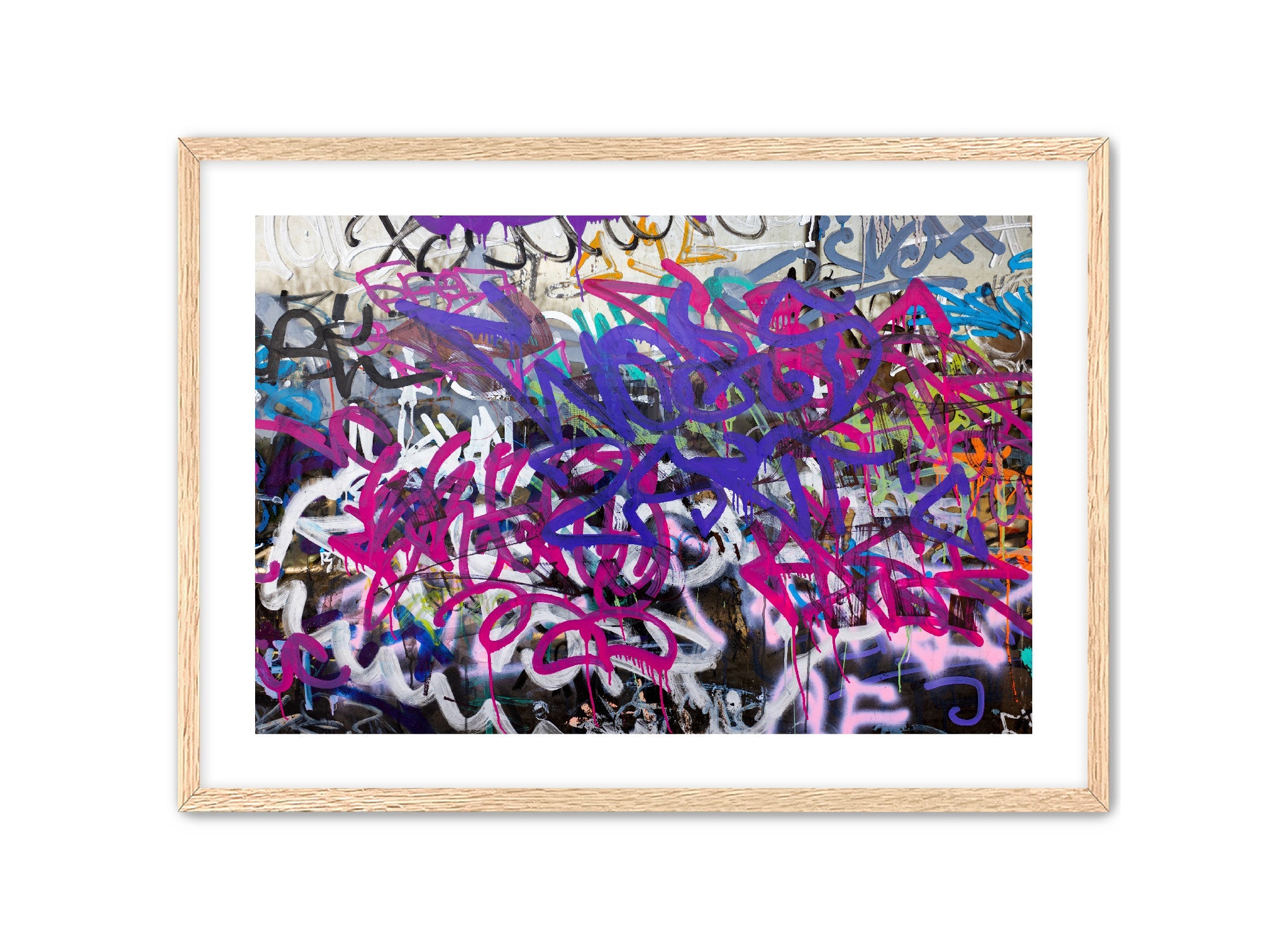 Horizontal Pop Art 'VIVID VIBES' Apricus Art Collection