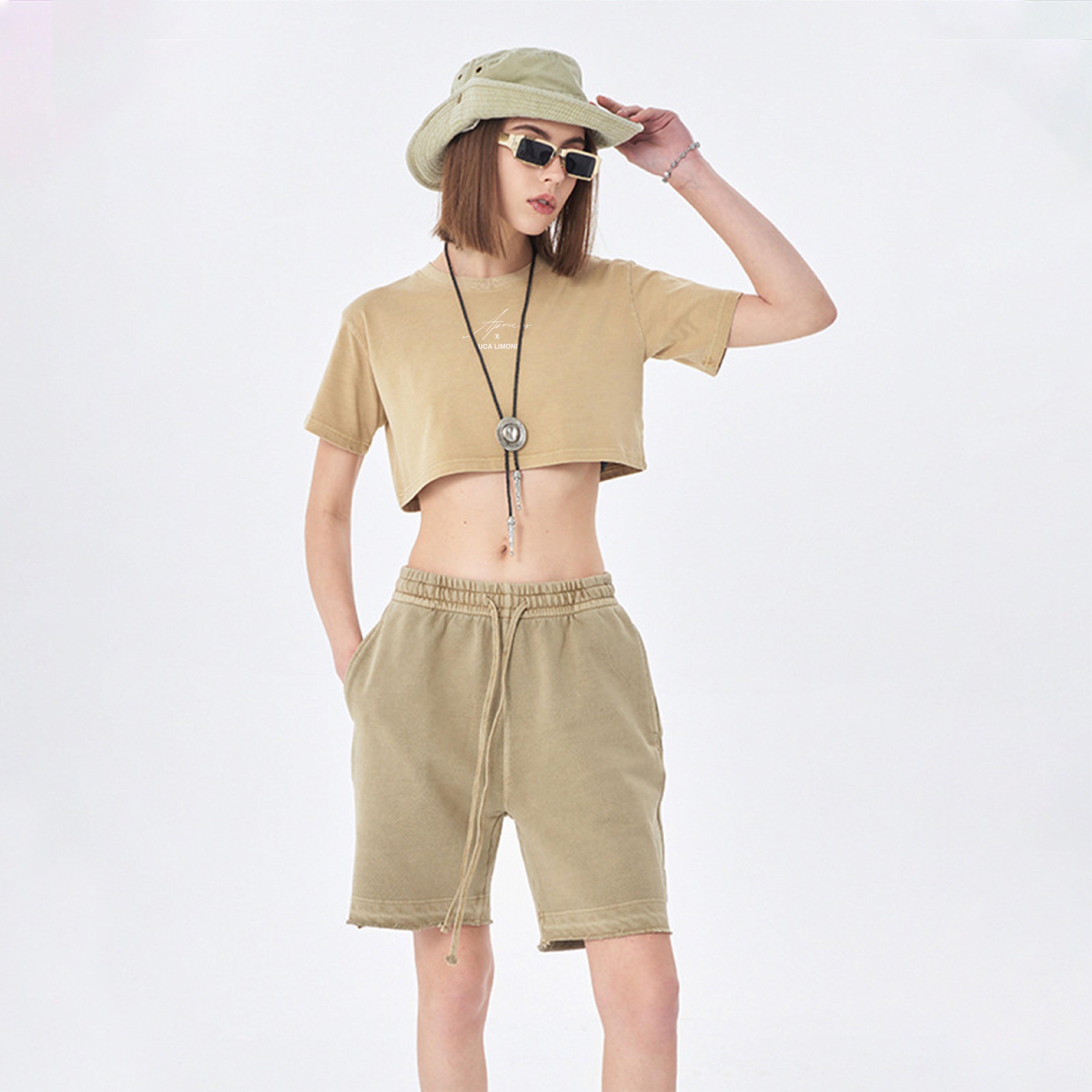 Closet Luca Limone Designed Crop Top ODMPOD