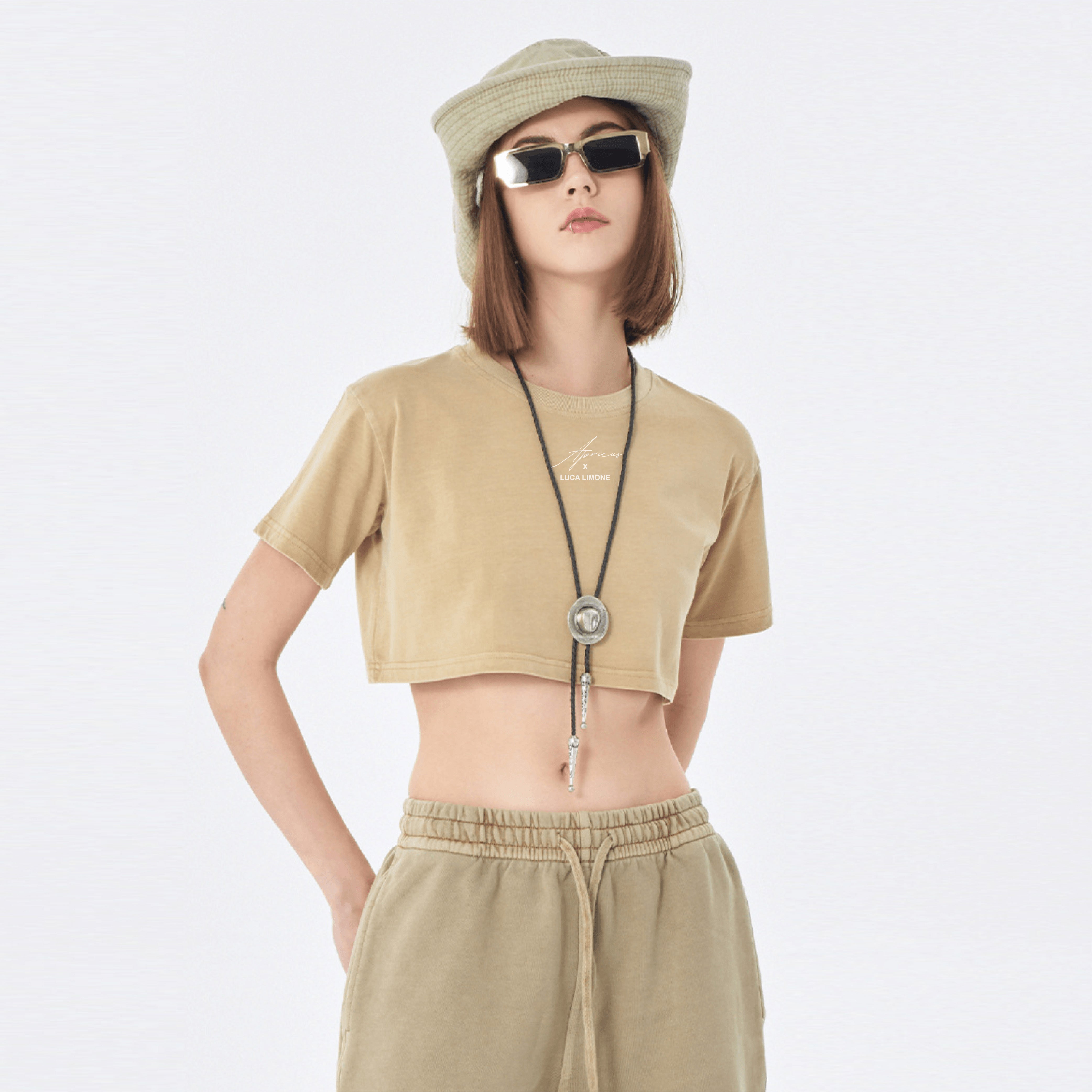 Closet Luca Limone Designed Crop Top ODMPOD