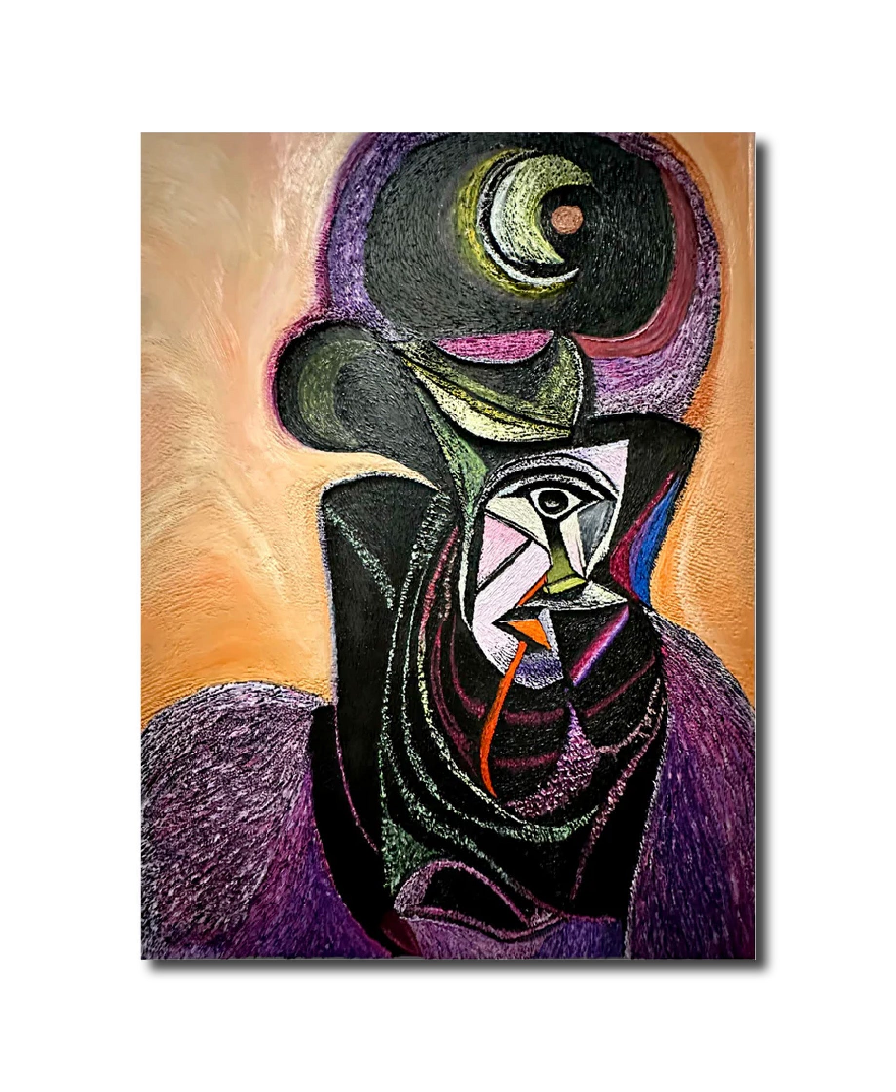 Cubism 'ETERNAL DARKNESS' - Oil Painting Politics