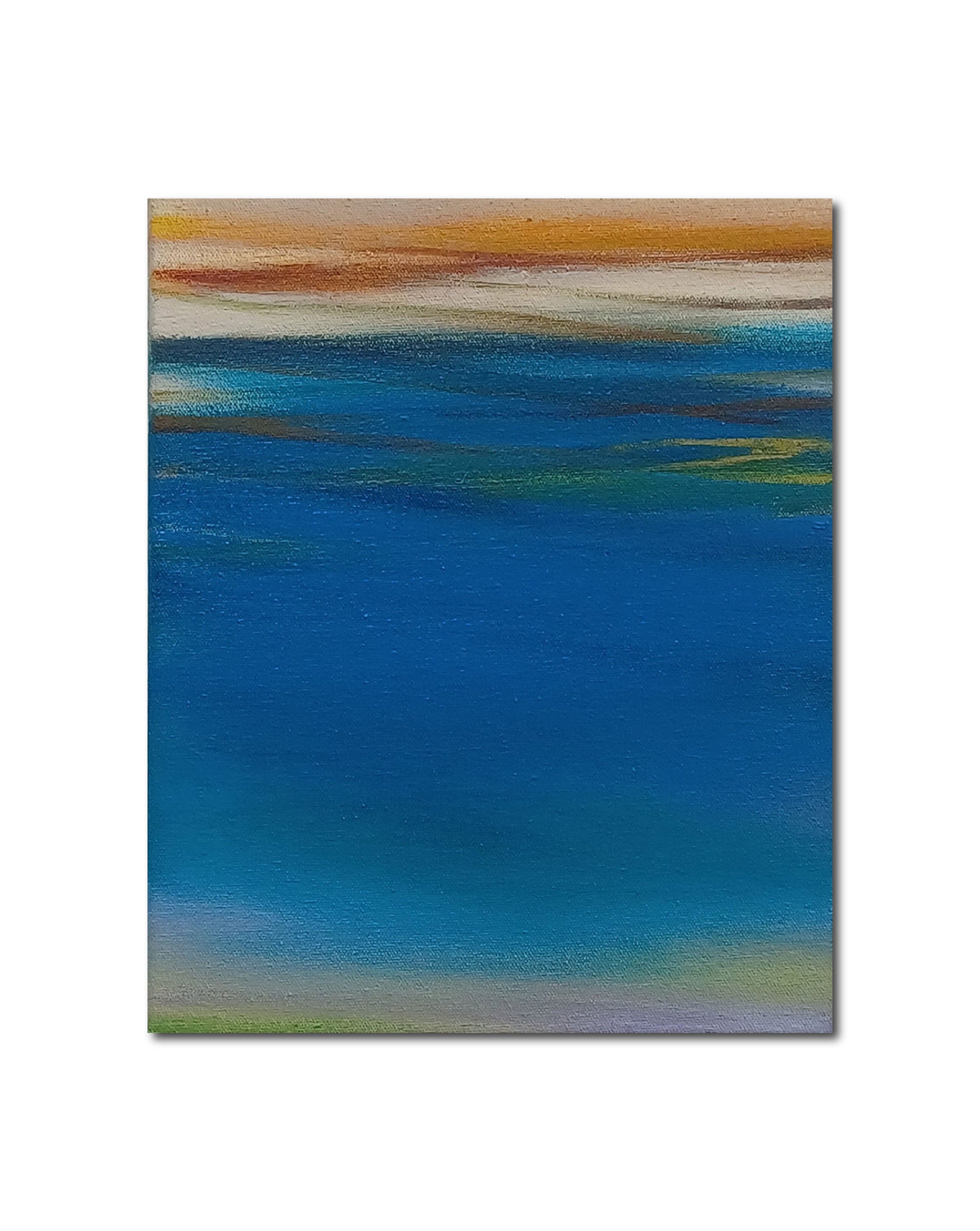 Abstract Oil 'WAVES' oil on canvas Robert Melzmuf