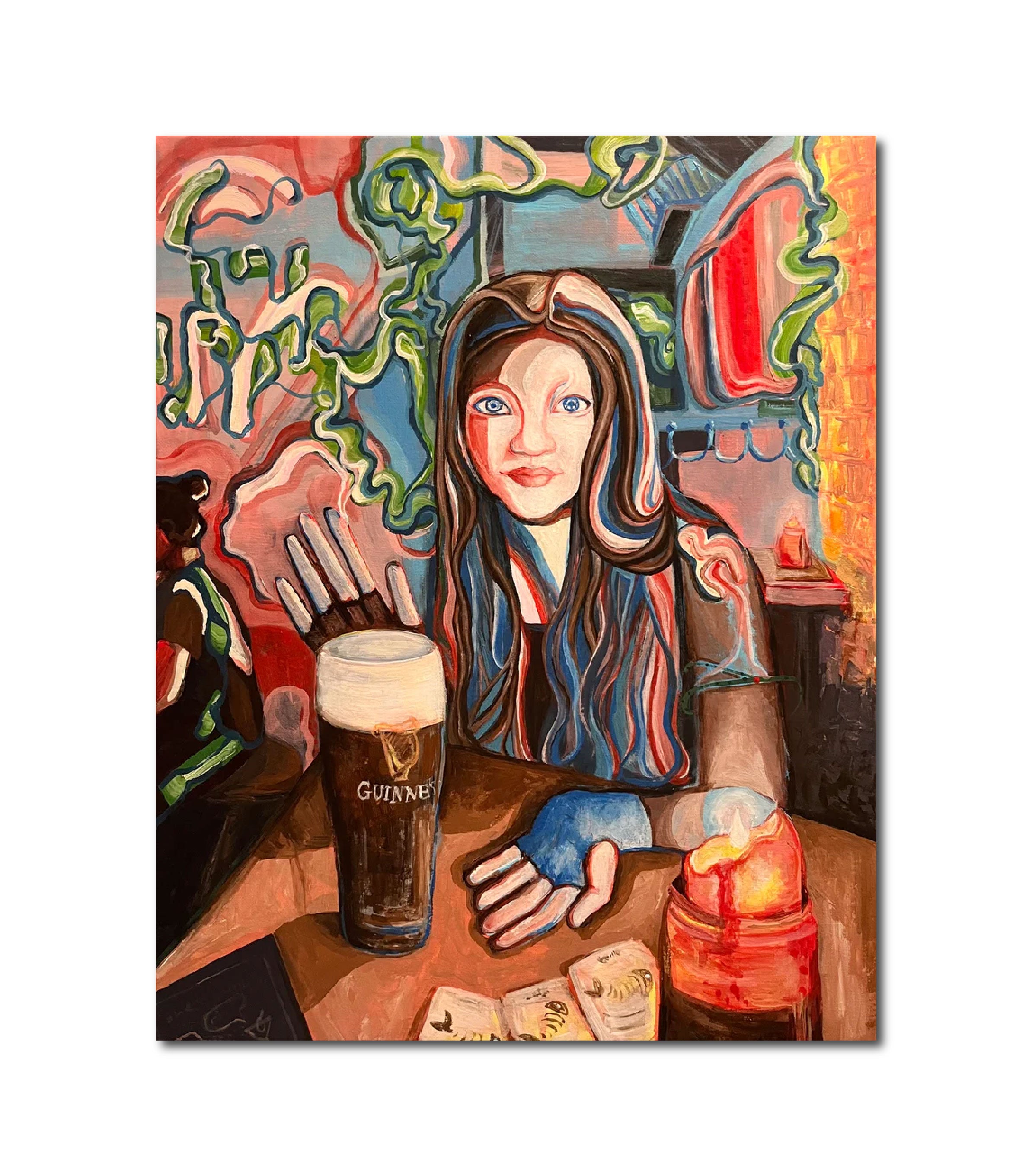 'ROSINA AT BADFISH TAVERN' - Acrylic on Canvas