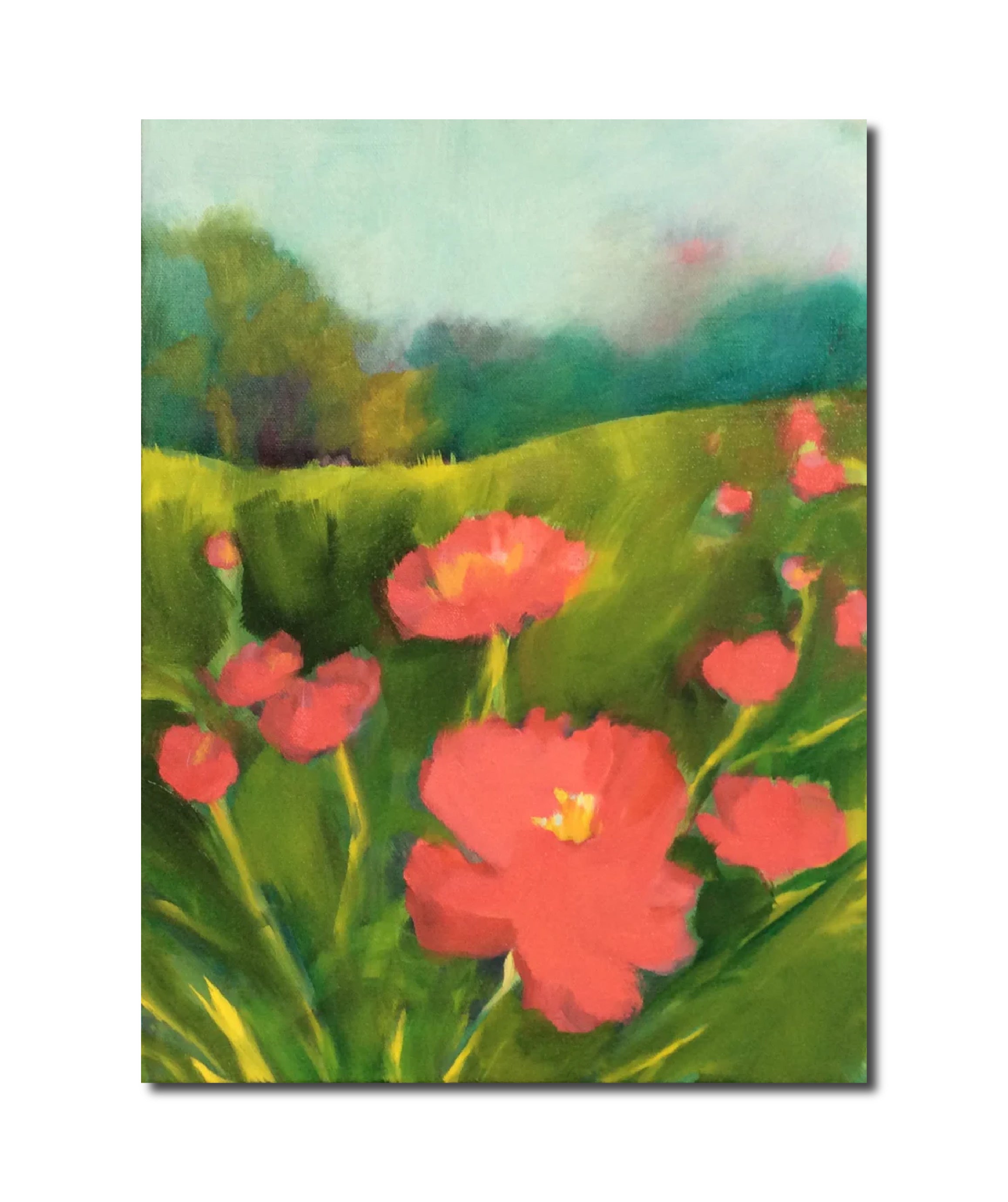 Oil Painting 'PEONIES' - Oil on Canvas Apricus Art Collection