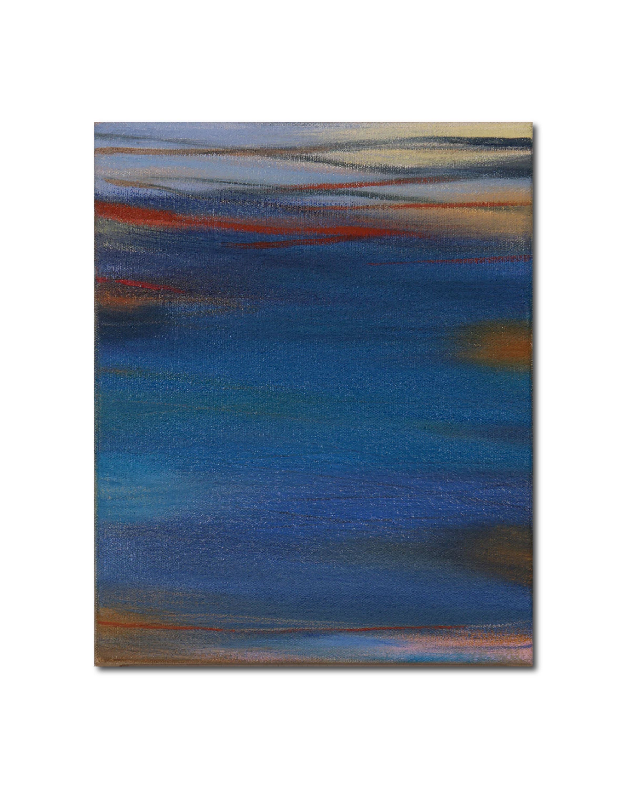 Abstract Oil 'WAVES' oil on canvas Robert Melzmuf