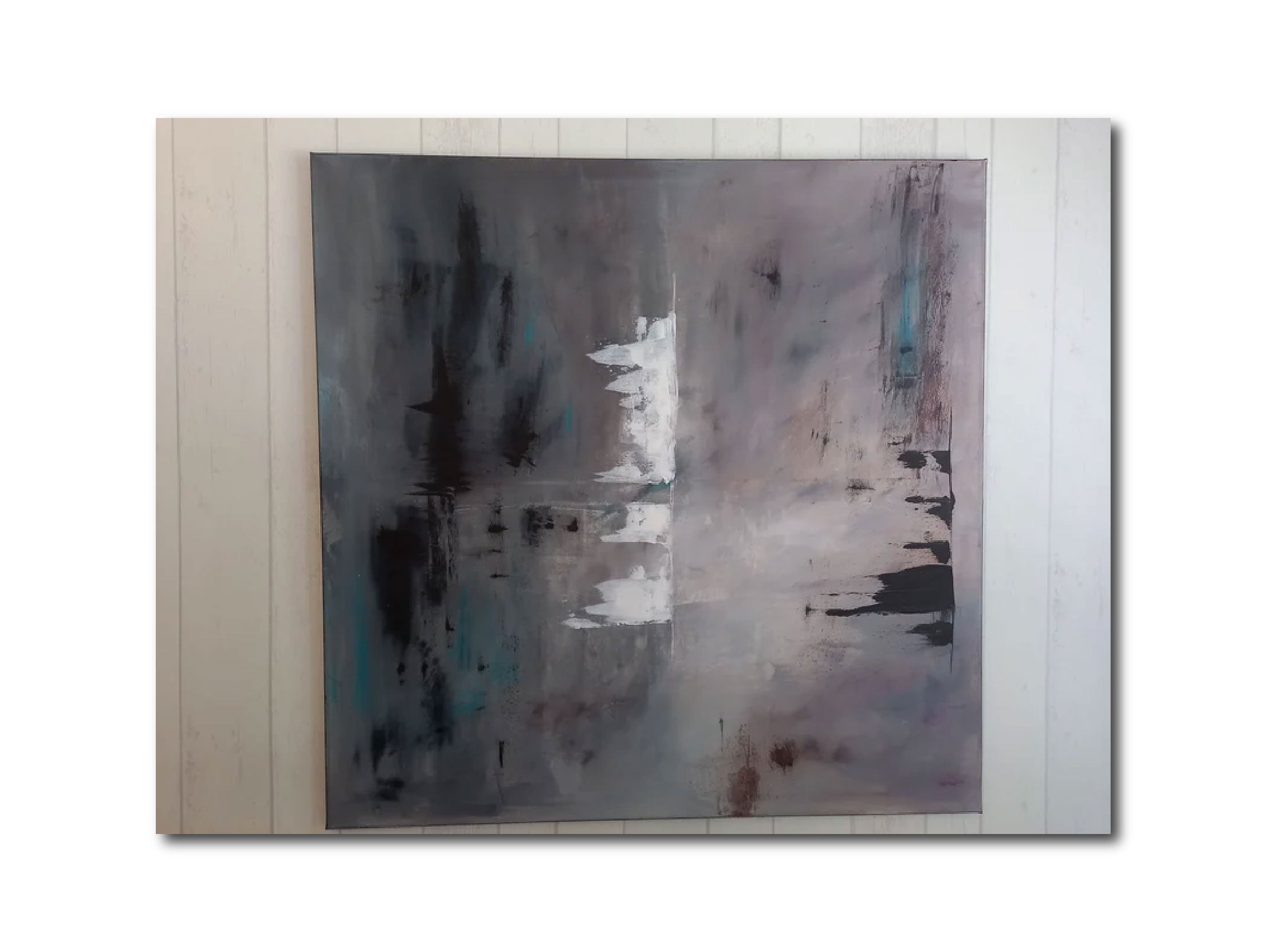 Abstract 'INDUSTRIAL' - Abstract Acrylic Painting on Canvas Nina Akerlund