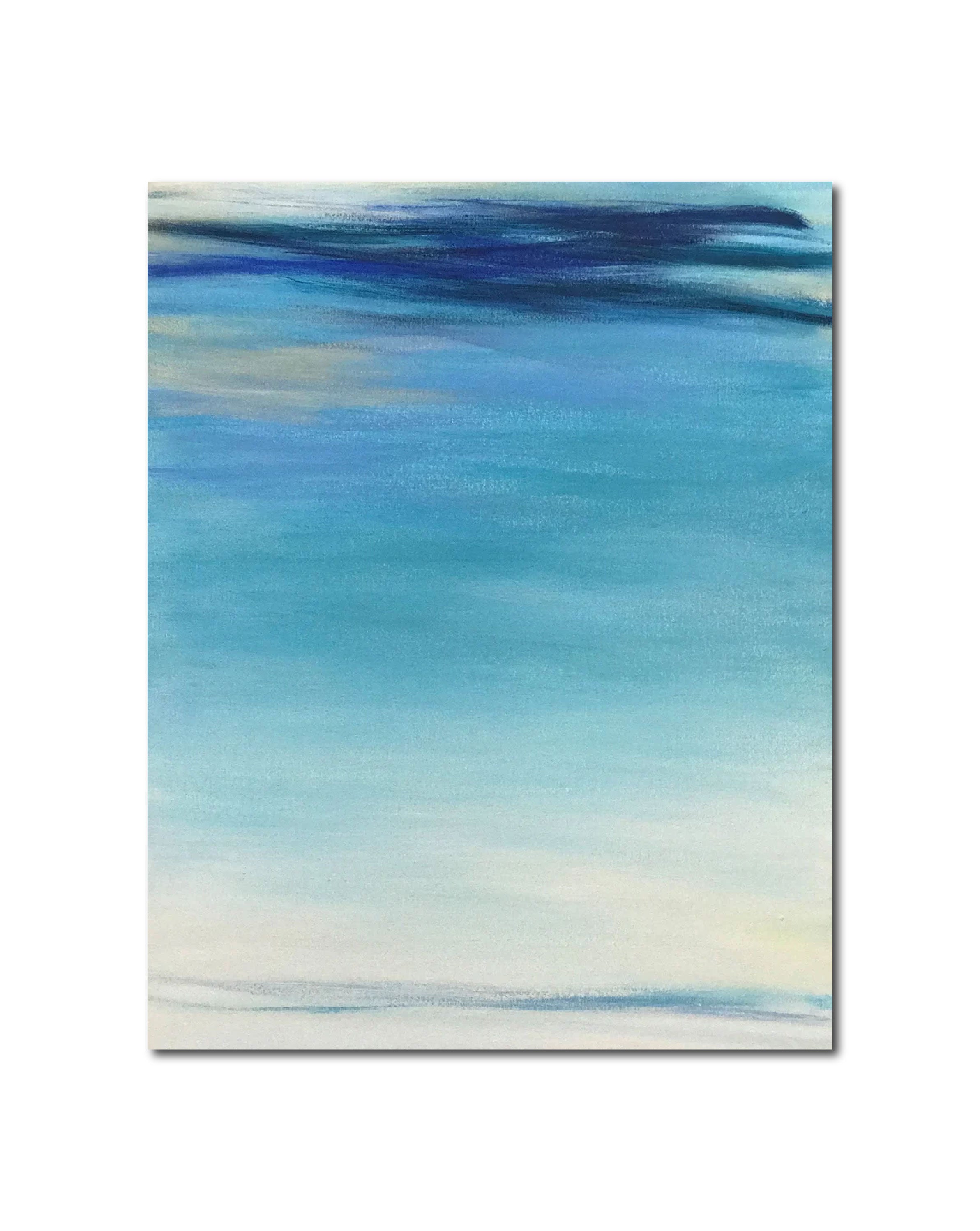 Abstract Oil 'WAVES #55' oil on canvas Robert Melzmuf