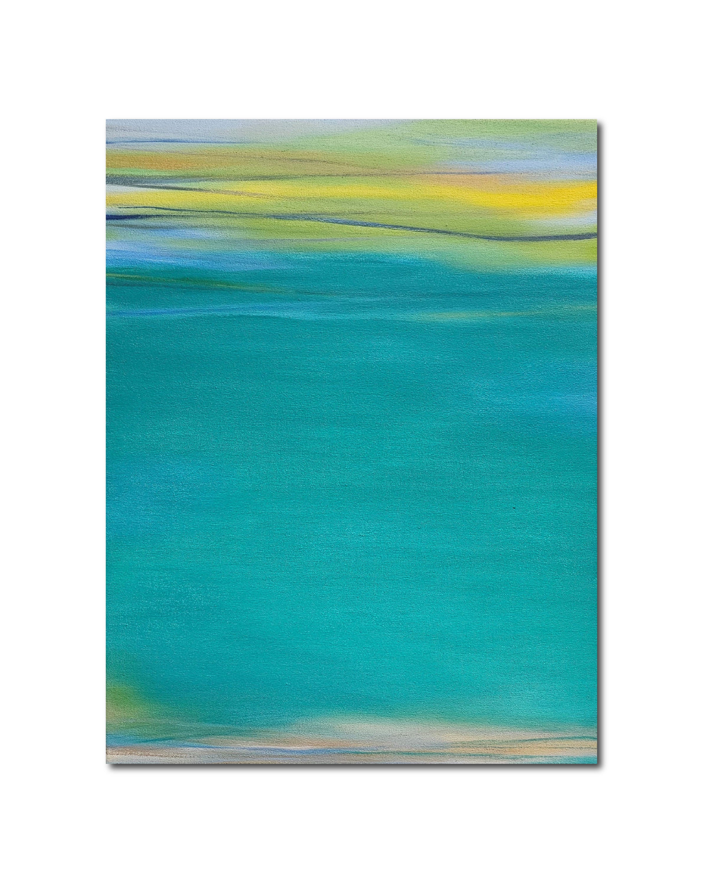 Abstract Oil 'WAVES #98' oil on canvas Robert Melzmuf