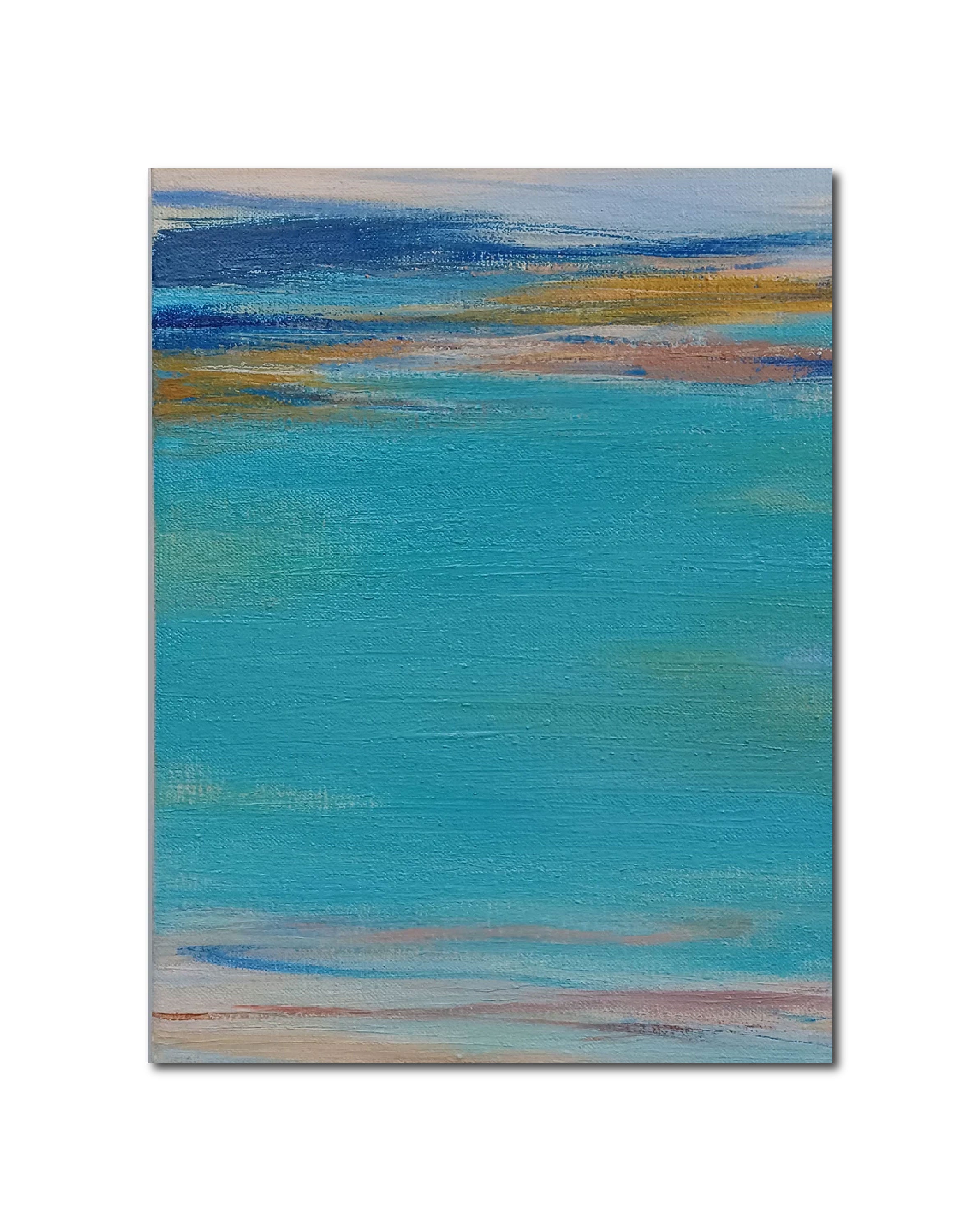 Abstract Oil 'WAVES' - oil on canvas Robert Melzmuf