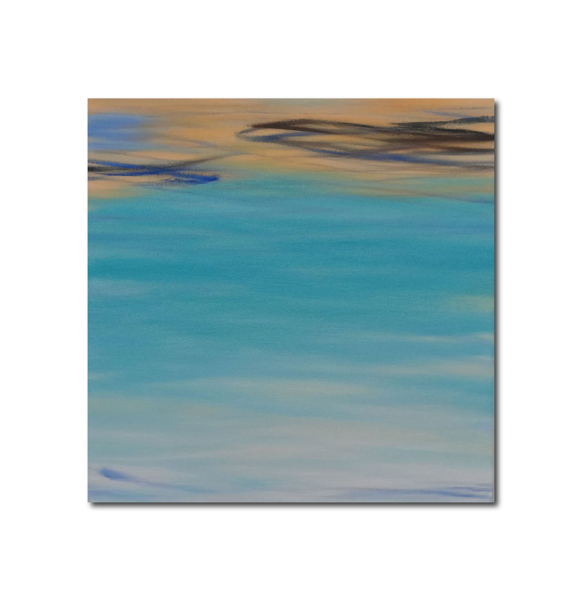 Abstract Oil 'WAVES' oil on canvas Robert Melzmuf