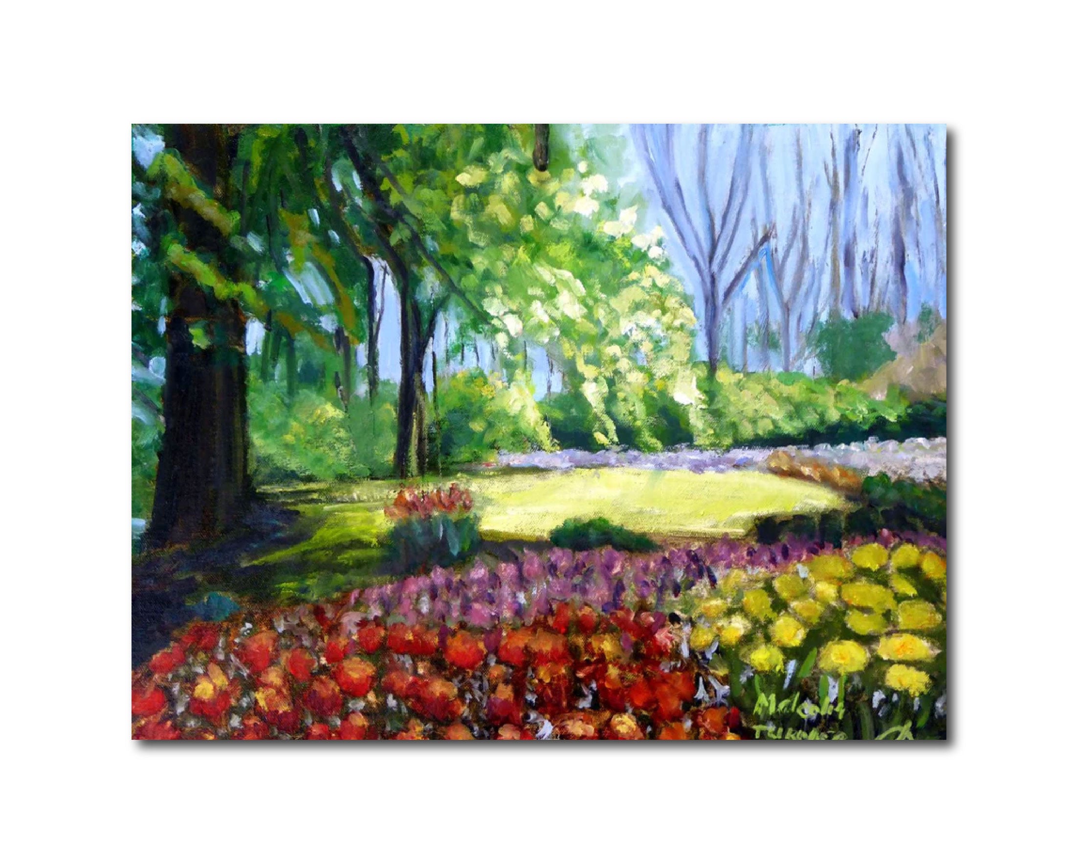 Landscape 'HARVEST OF COLOR' - Oil Painting on Stretch Canvas Apricus Art Collection