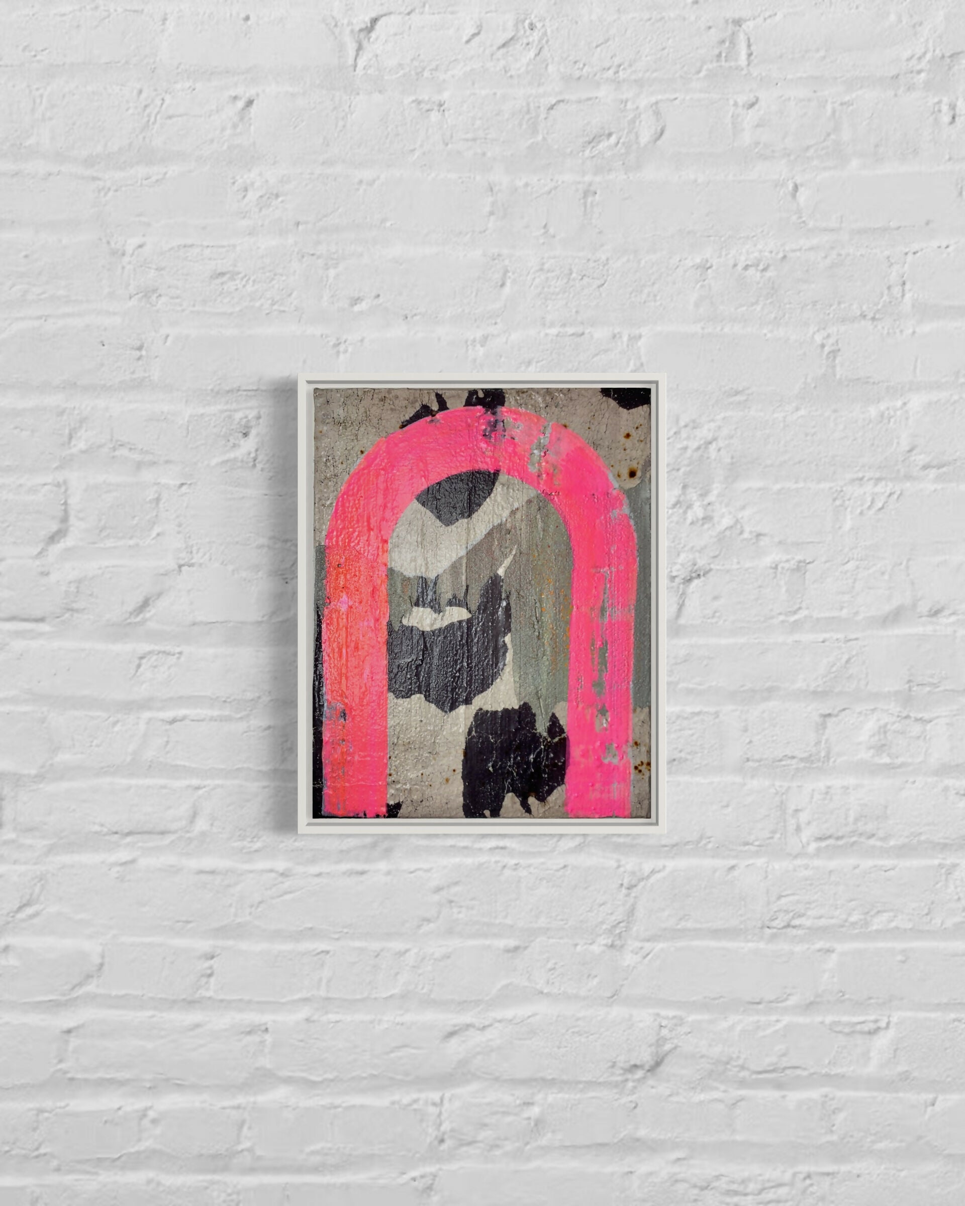 Abstract Acrylic Collage Contemporary Design Expressionist Mixed Media Palomino cody bayne