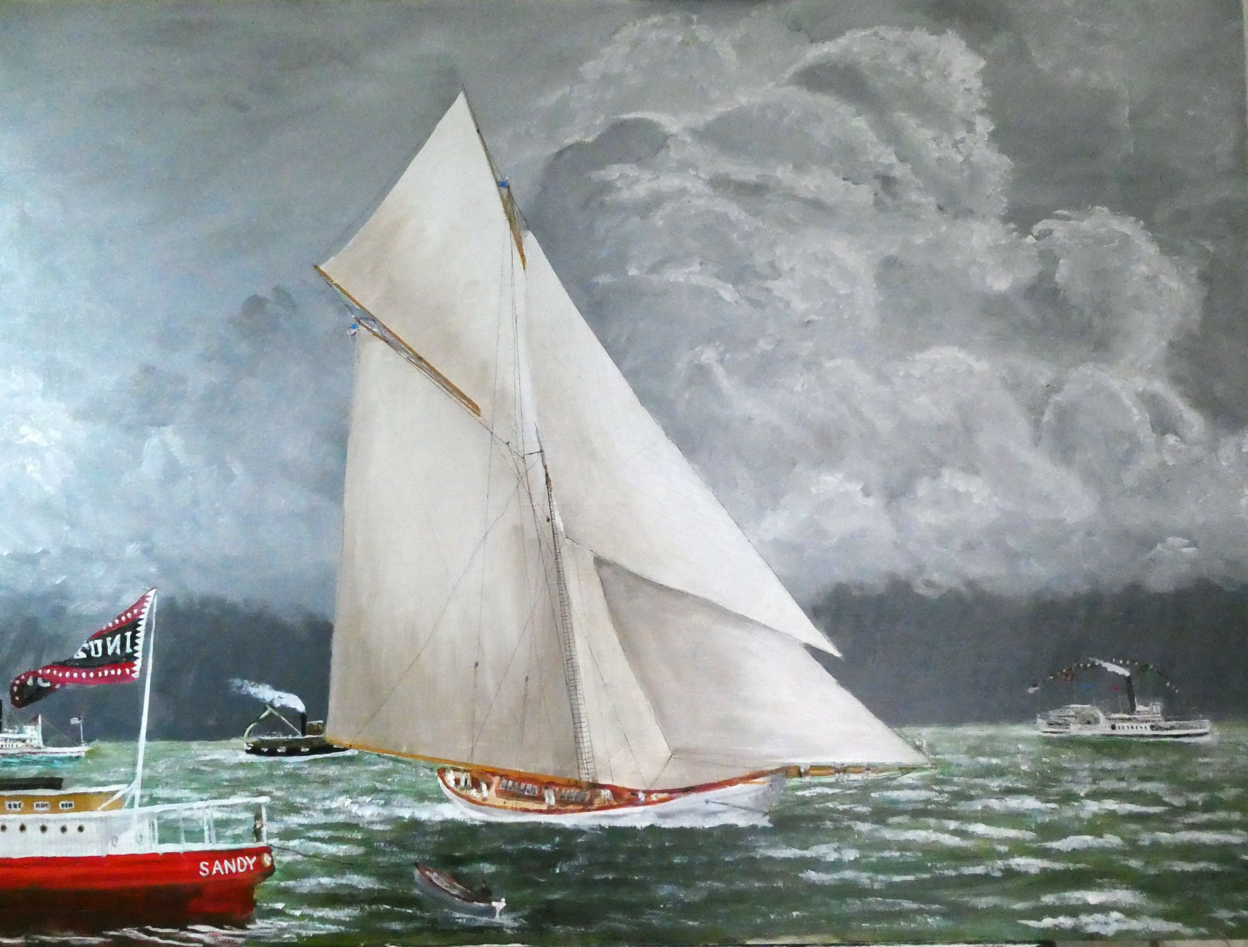 Seascape America's Cup 1883: Volunteer Jim Fischer