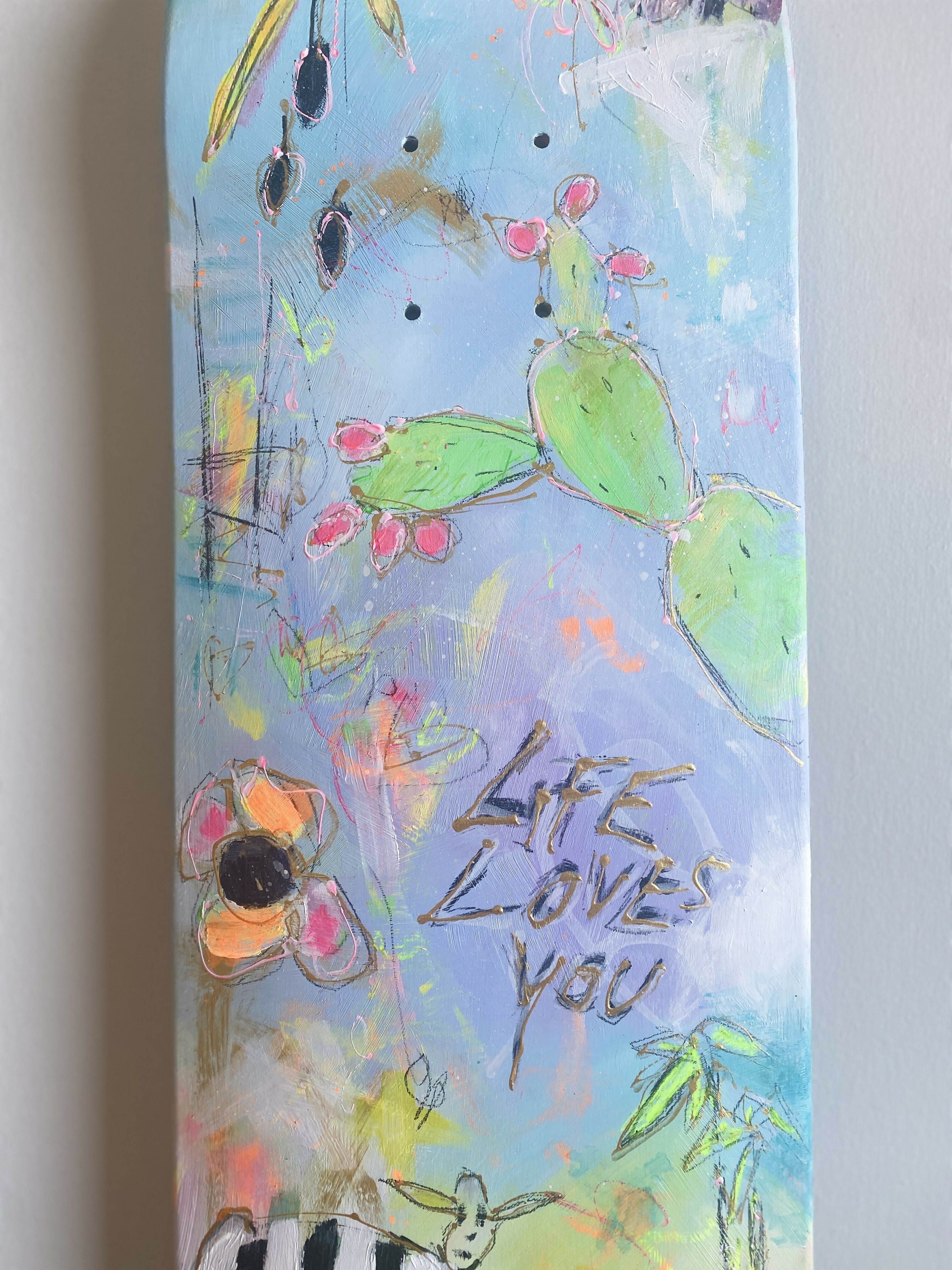 Abstract Acrylic Art Contemporary Expressionist Figurative Landscape Mixed Media Painting Pop Art Sculpture Life Loves You #skate Bea Schubert