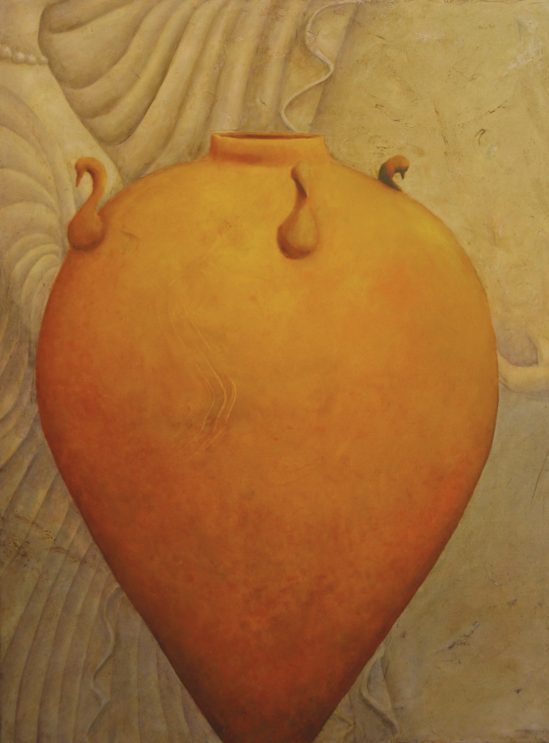 'YELLOW URN' - Oil on Canvas