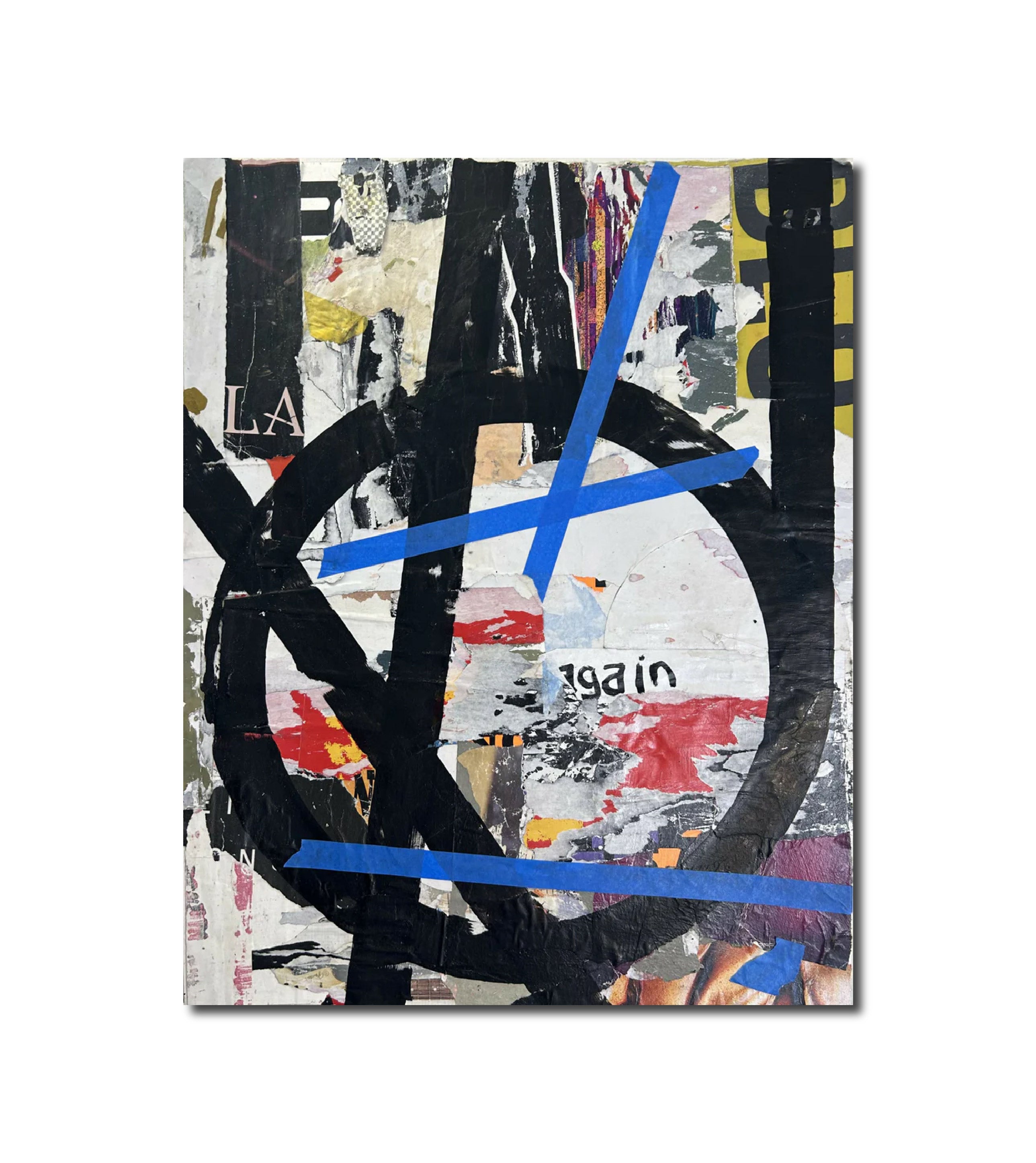 Abstract Acrylic Collage Contemporary Expressionist Mixed Media Painting You're the Right Kind of Sinner cody bayne