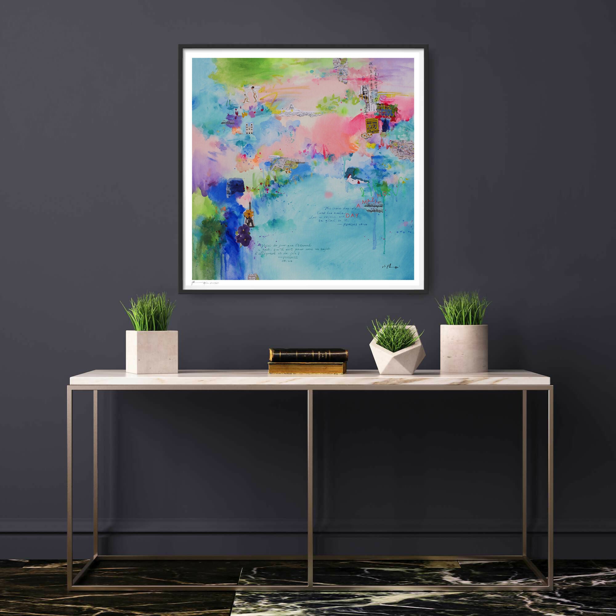 Abstract Art Cityscape Contemporary Pop Art Prints Visionary Amazing day in Paris Xiaoyang Galas